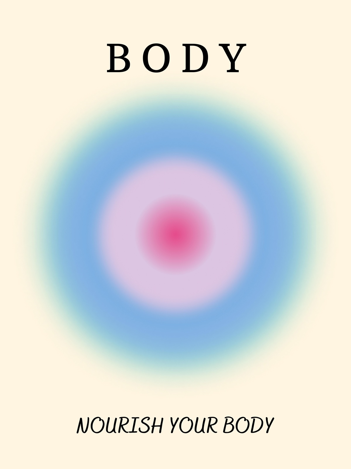 Aura Body Wellness Mantra Wall Art