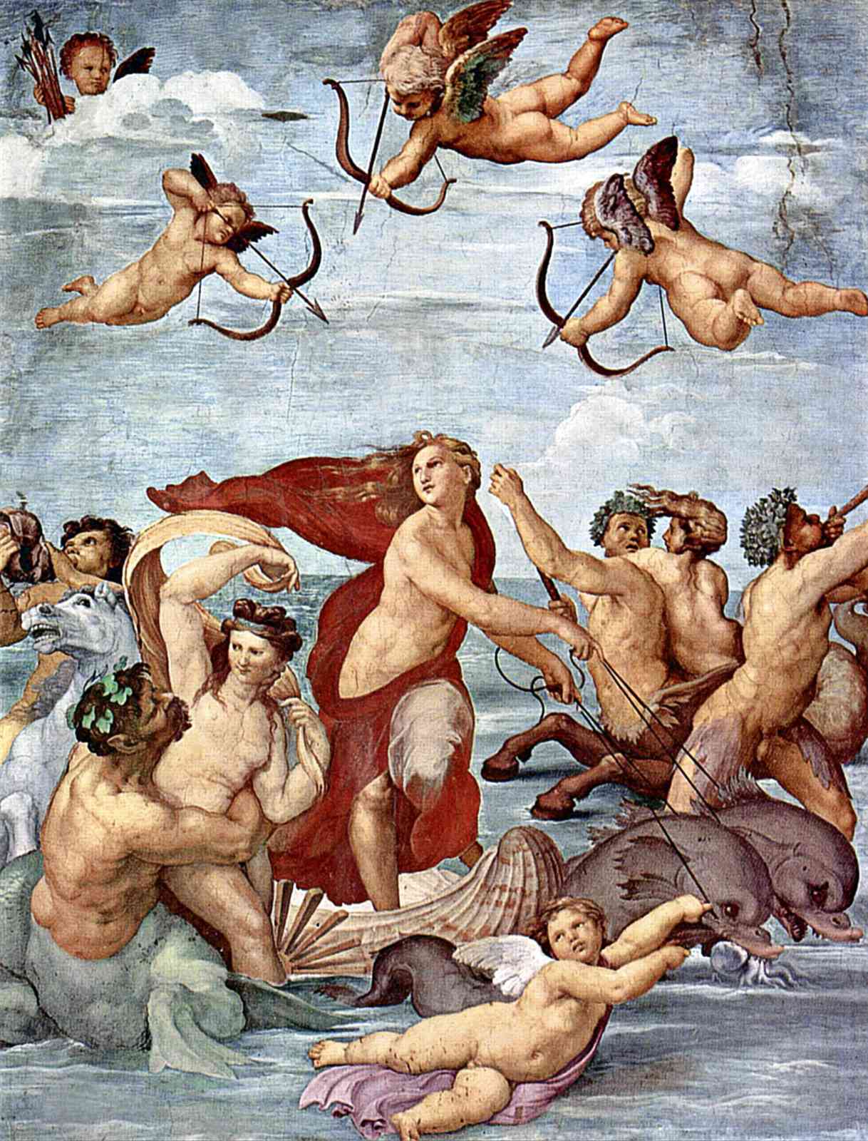 Angelic Amore Triumph Wall Art - Renaissance Masterpiece
