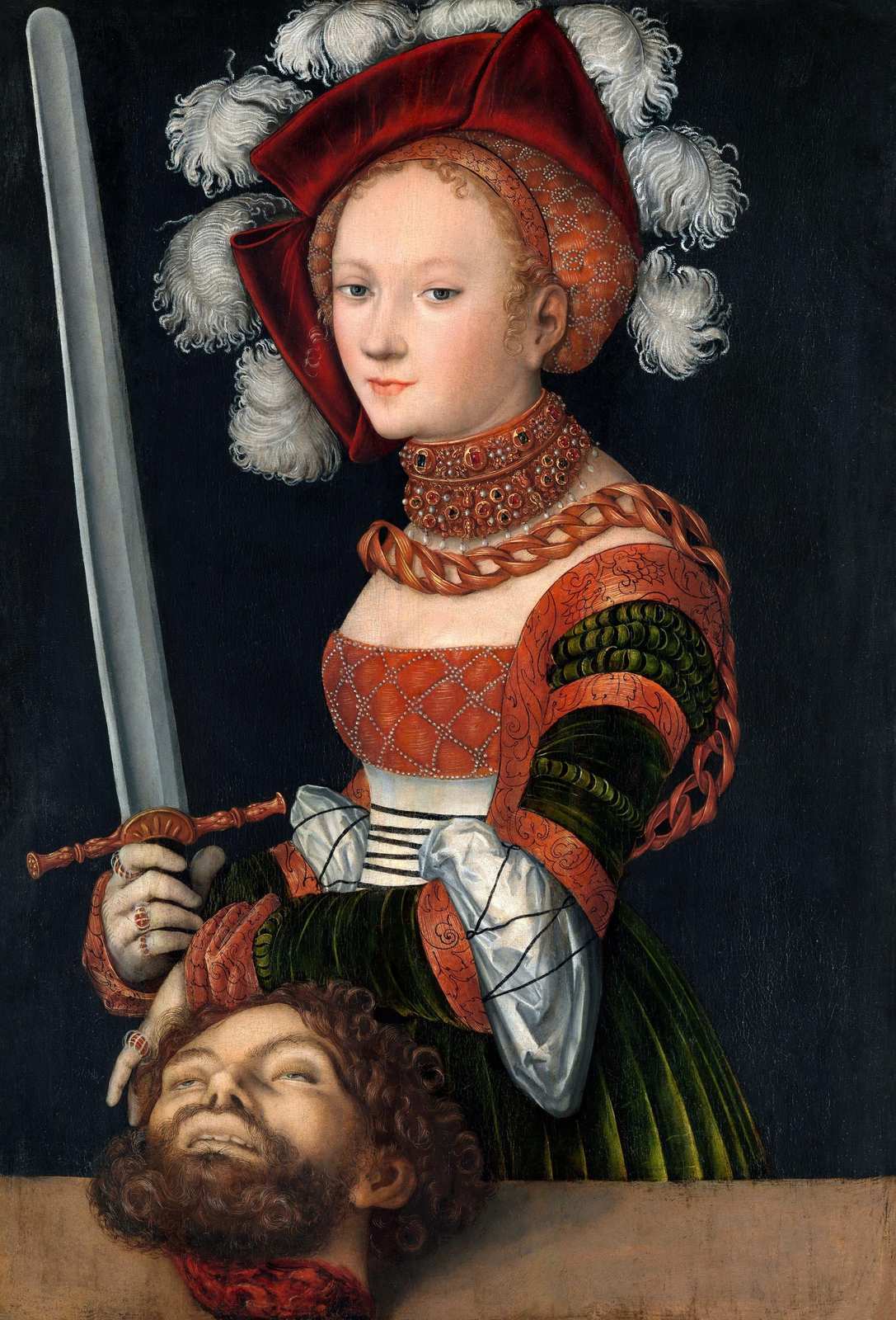 Victorious Judith with Goliath's Head Wall Art