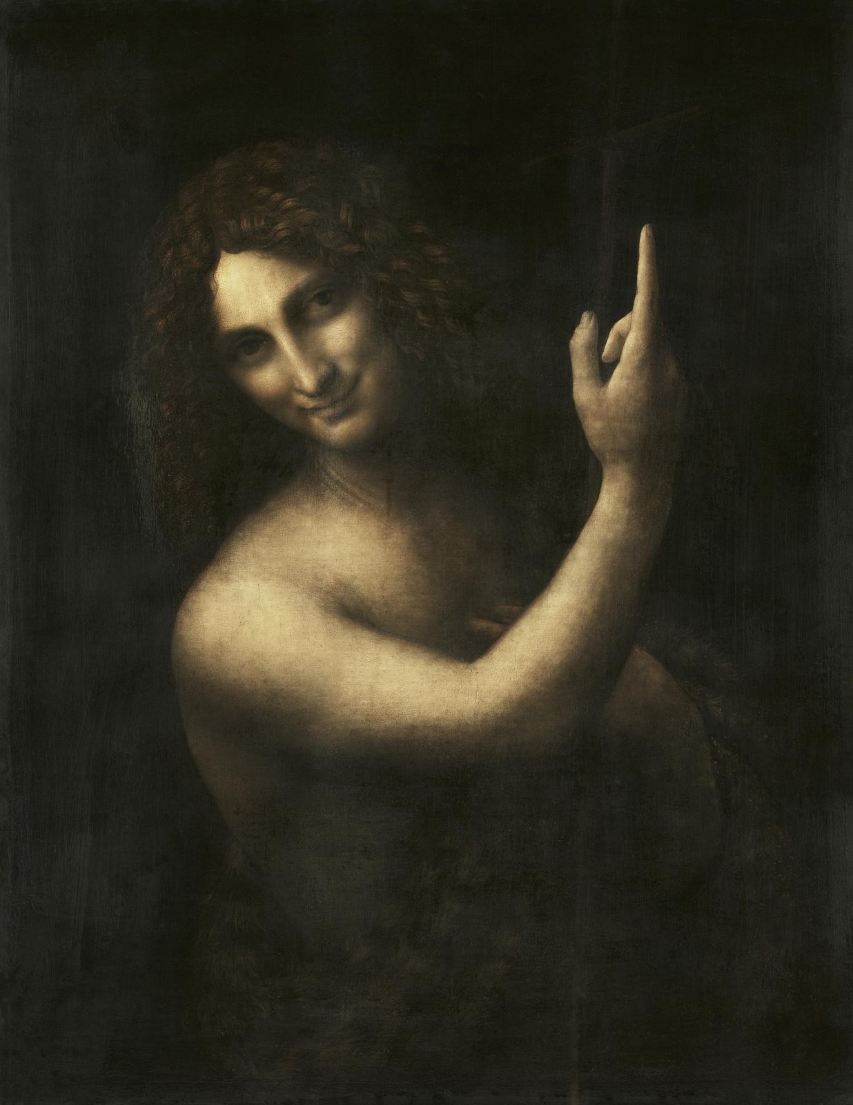 St. John the Baptist Leonardo da Vinci Wall Art