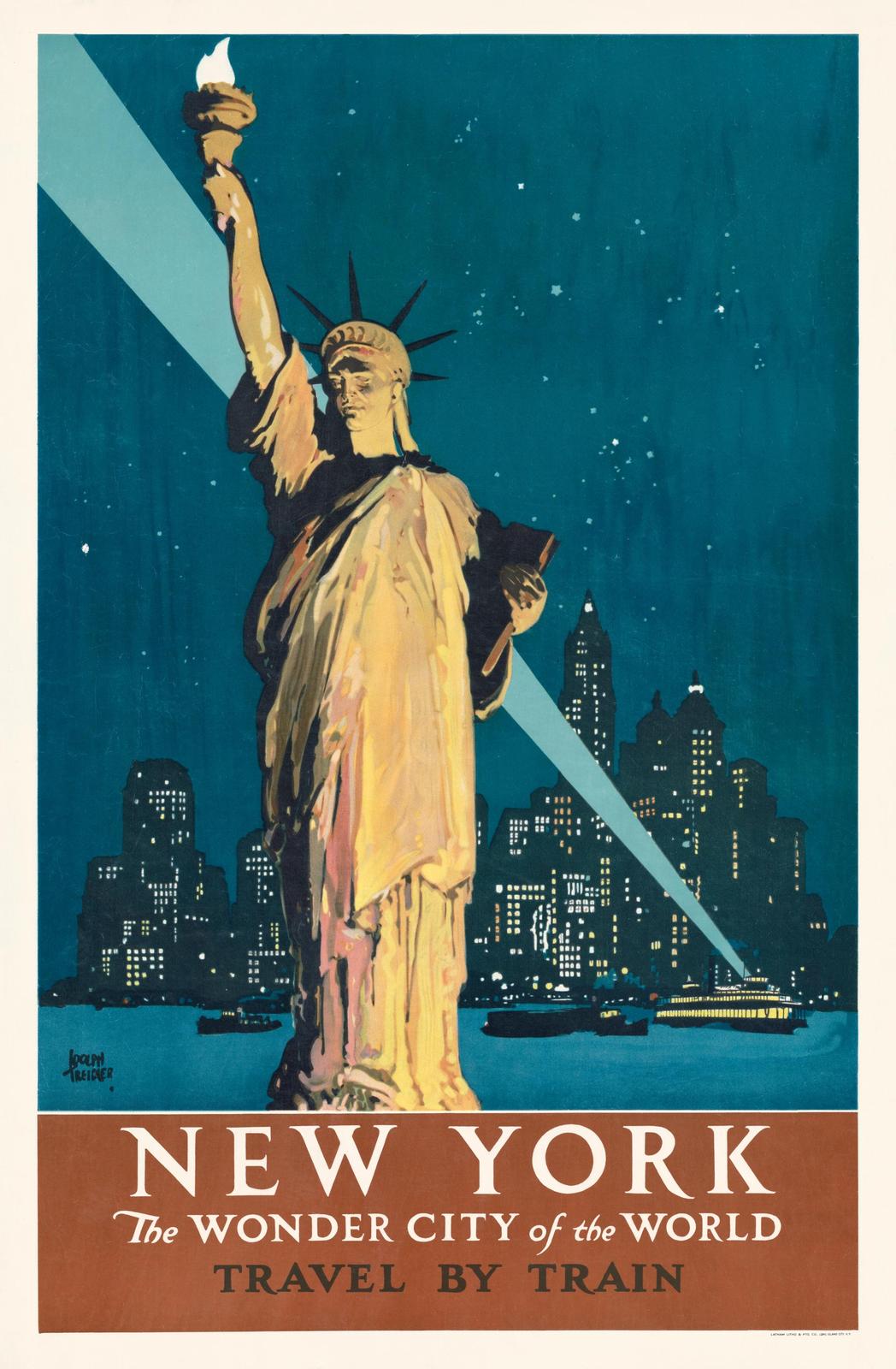 Vintage New York Statue of Liberty Wall Art