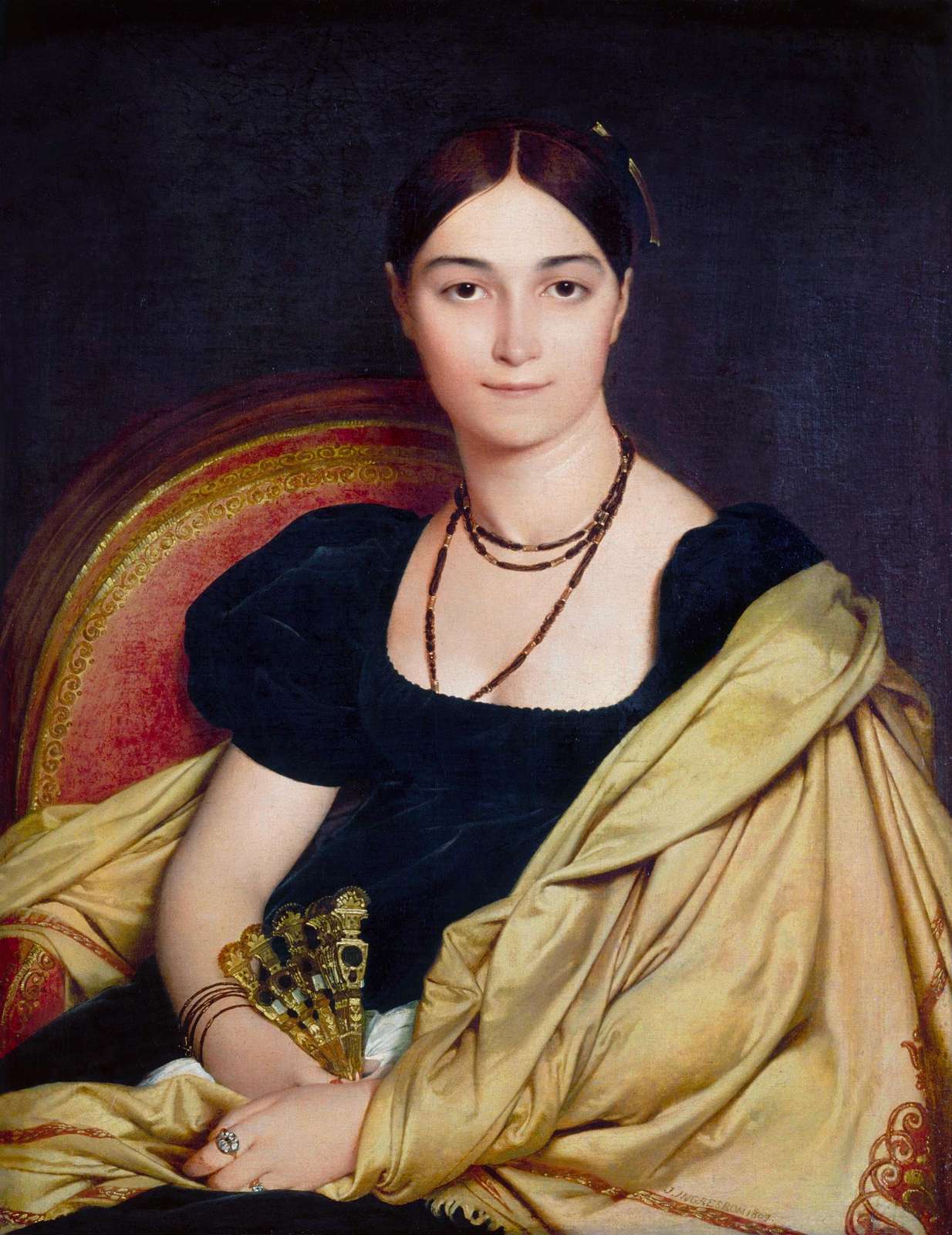 Elegant Woman Portrait Vintage Wall Art