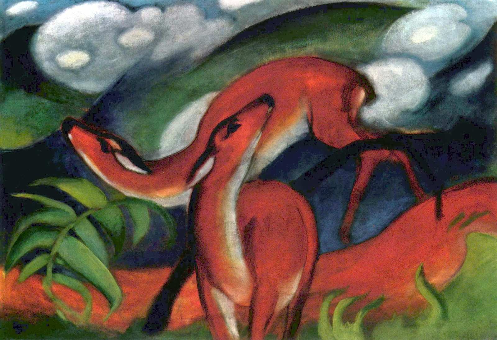 Vibrant Foxes in Nature Wall Art