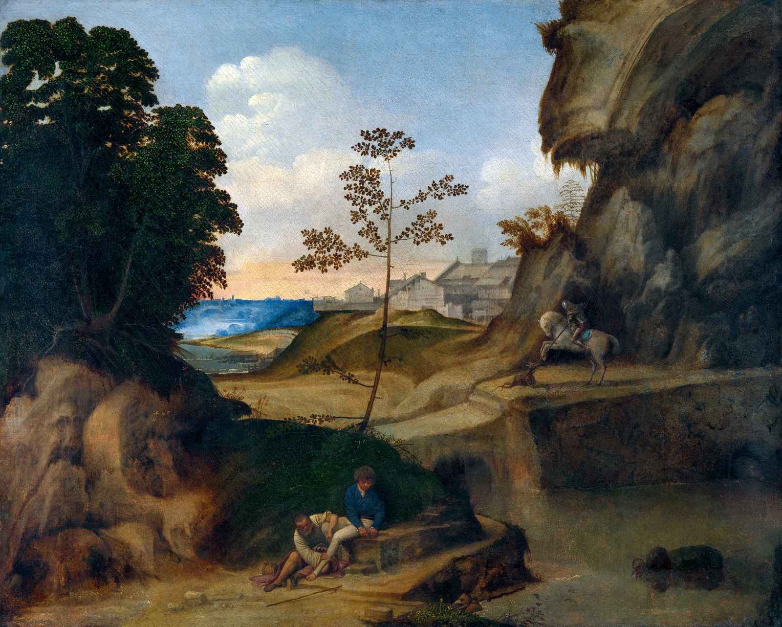 Renaissance Landscape with Figures Wall Art