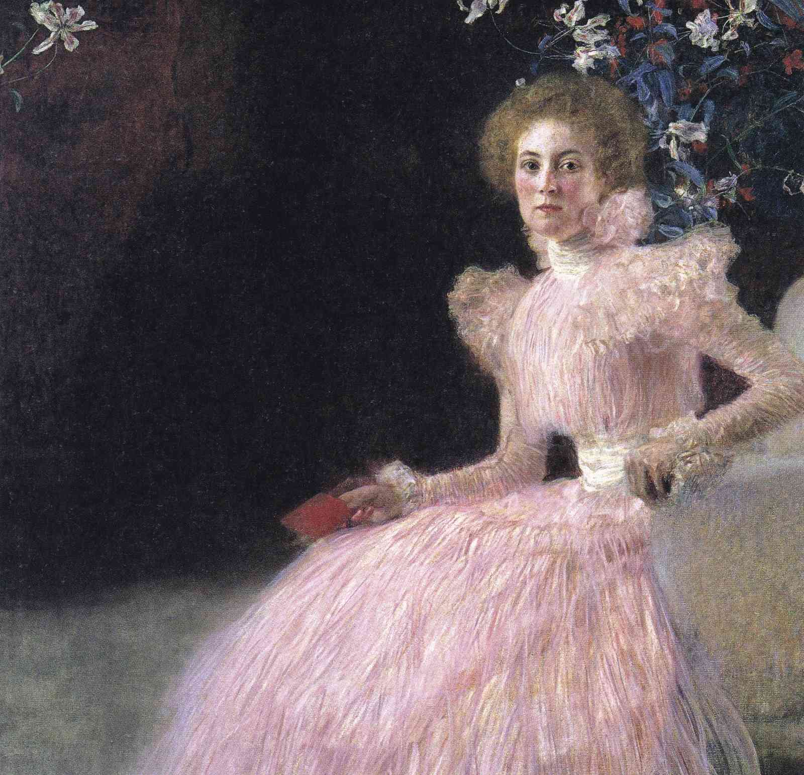 Elegant Pink Dress Portrait Wall Art - Art