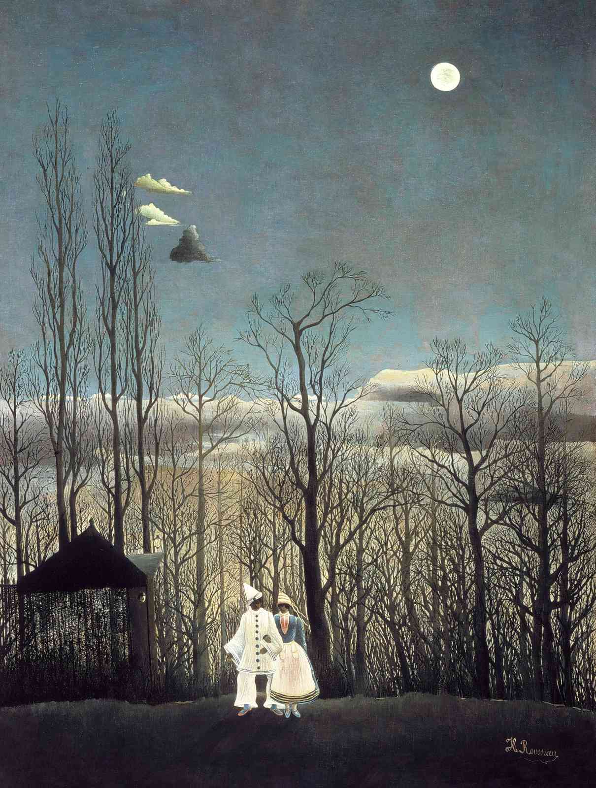 Enigmatic Lovers Nocturne Wall Art