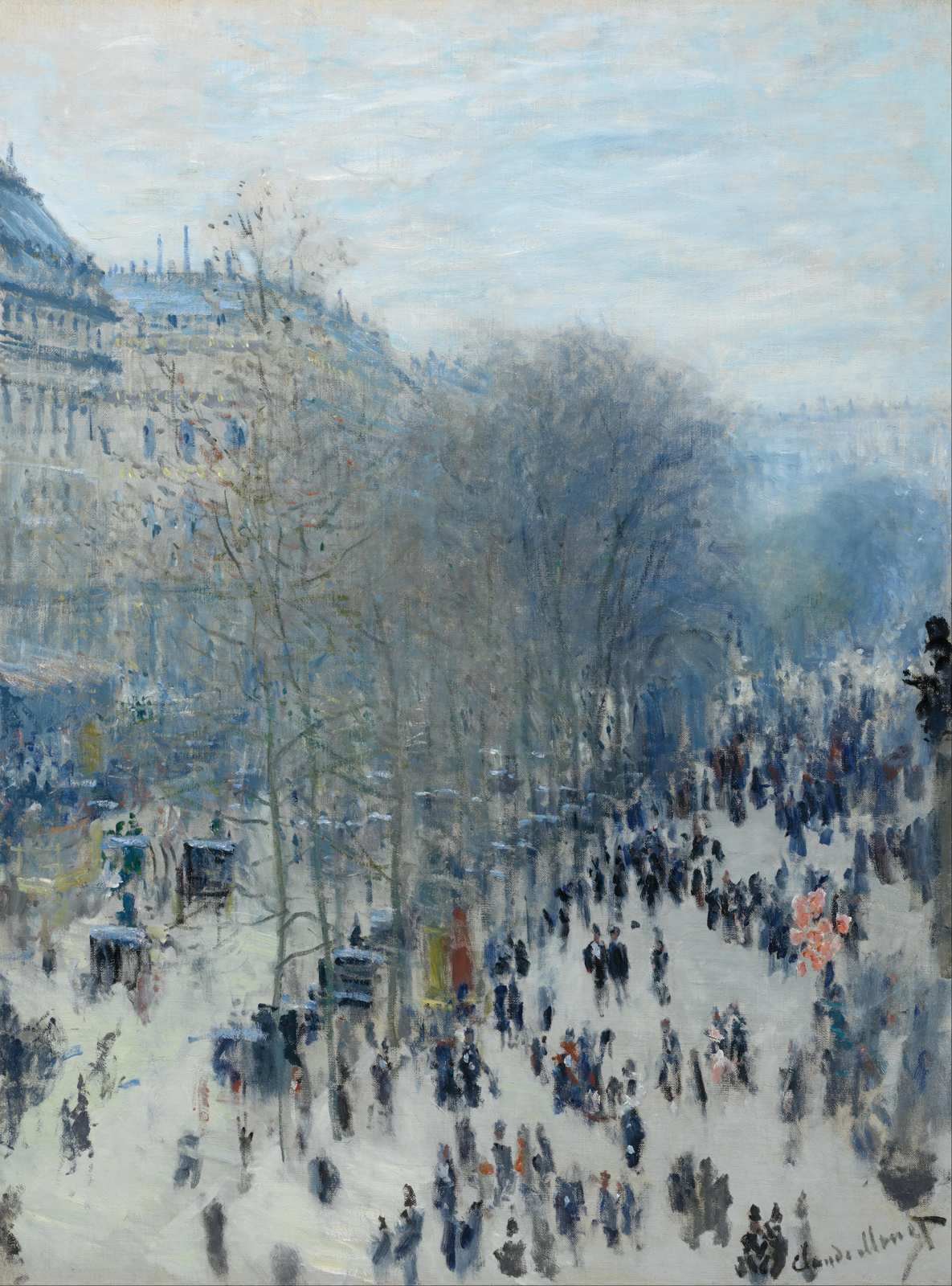 Parisian Winter Scene Impressionist Wall Art