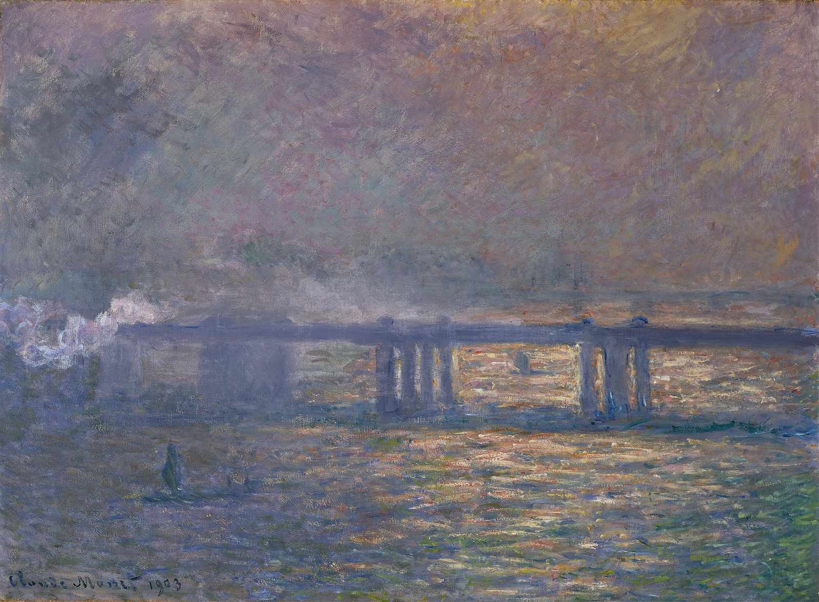 Impressionist Bridge & Water Wall Art