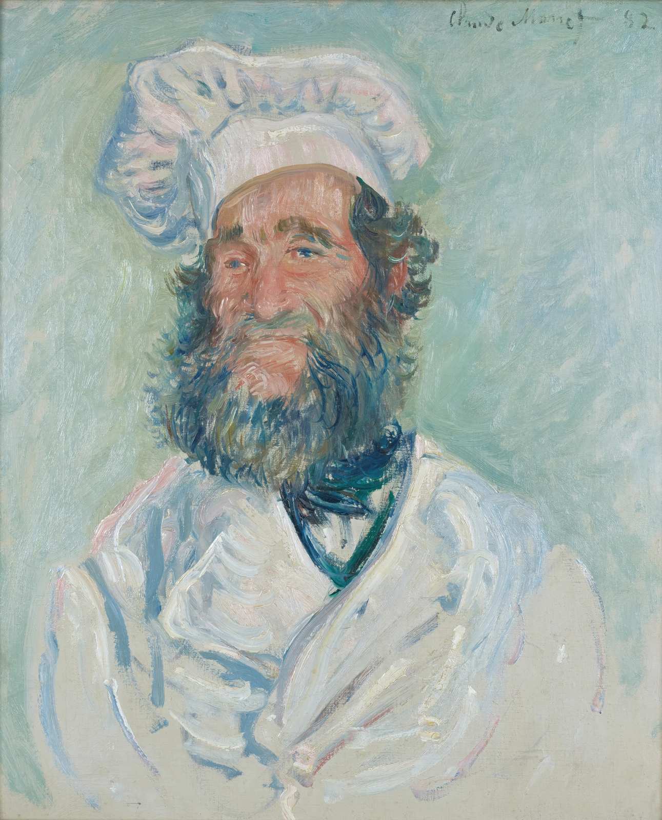 Monet's Chef Portrait Impressionist Wall Art