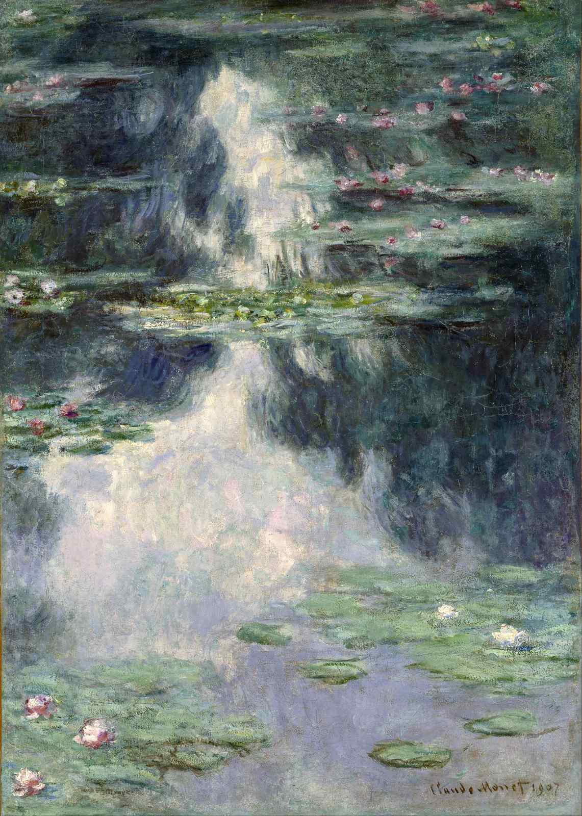 Monet Water Lilies Garden Serenity Wall Art