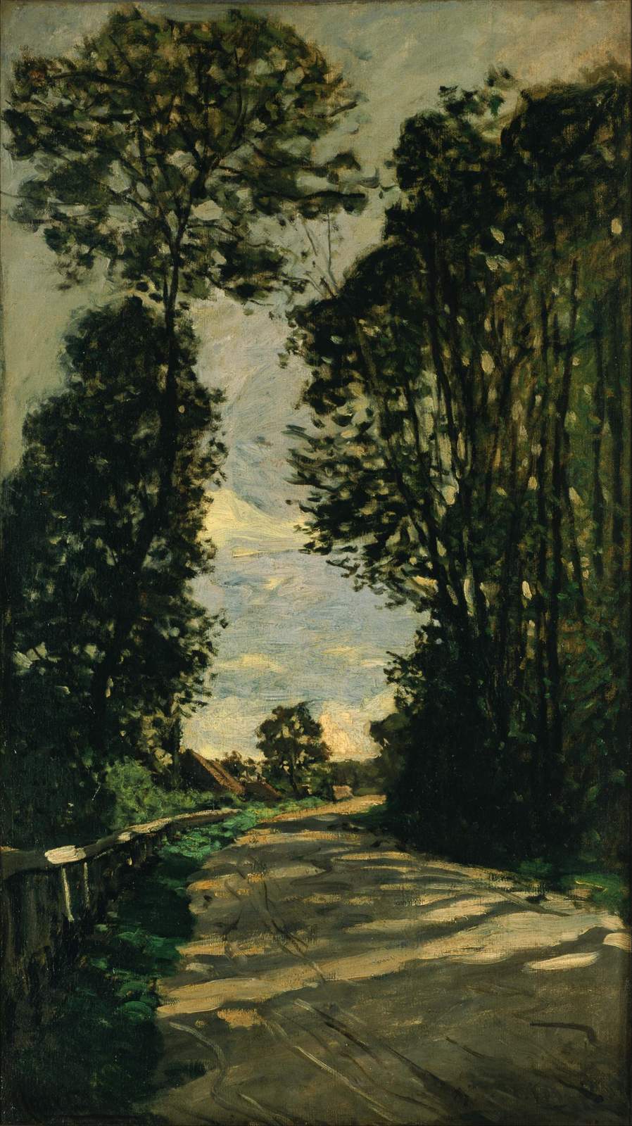 Impressionist Country Road Trees Wall Art