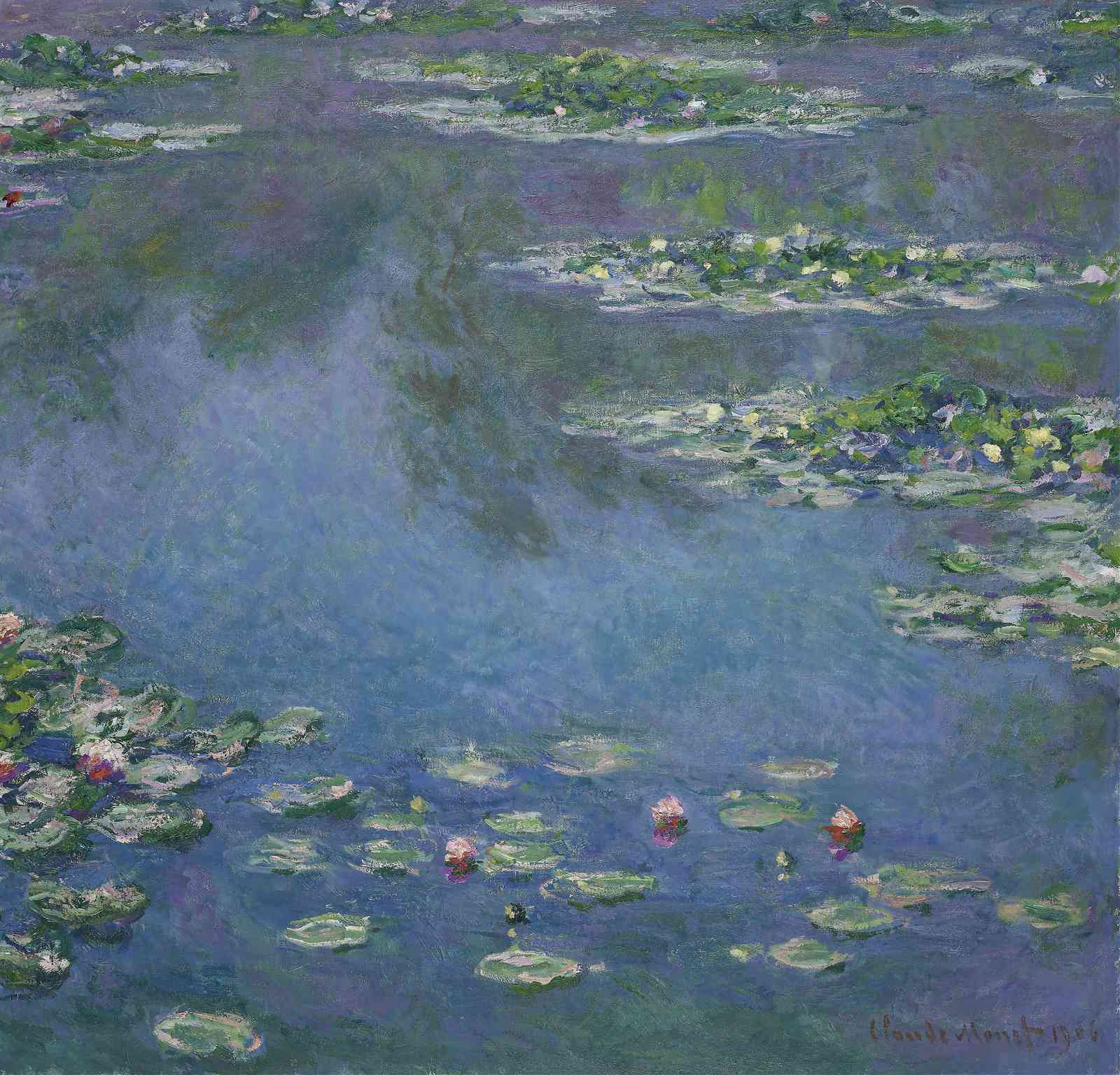 Monet Water Lilies Impressionist Landscape Wall Art
