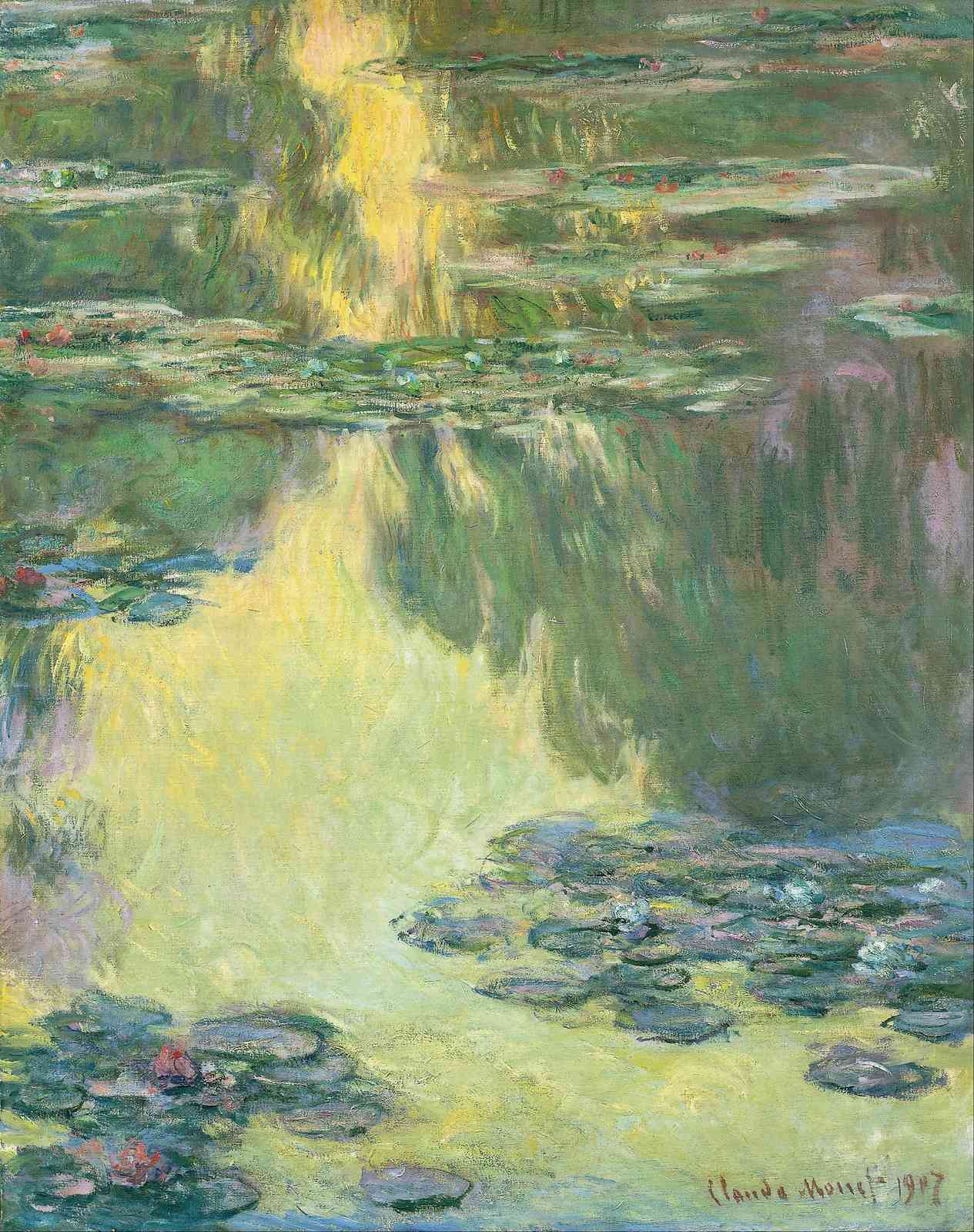 Monet Water Lilies Serene Pond Wall Art