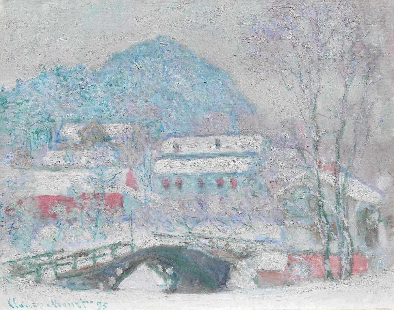 Winter Serenity Snow Scene Wall Art