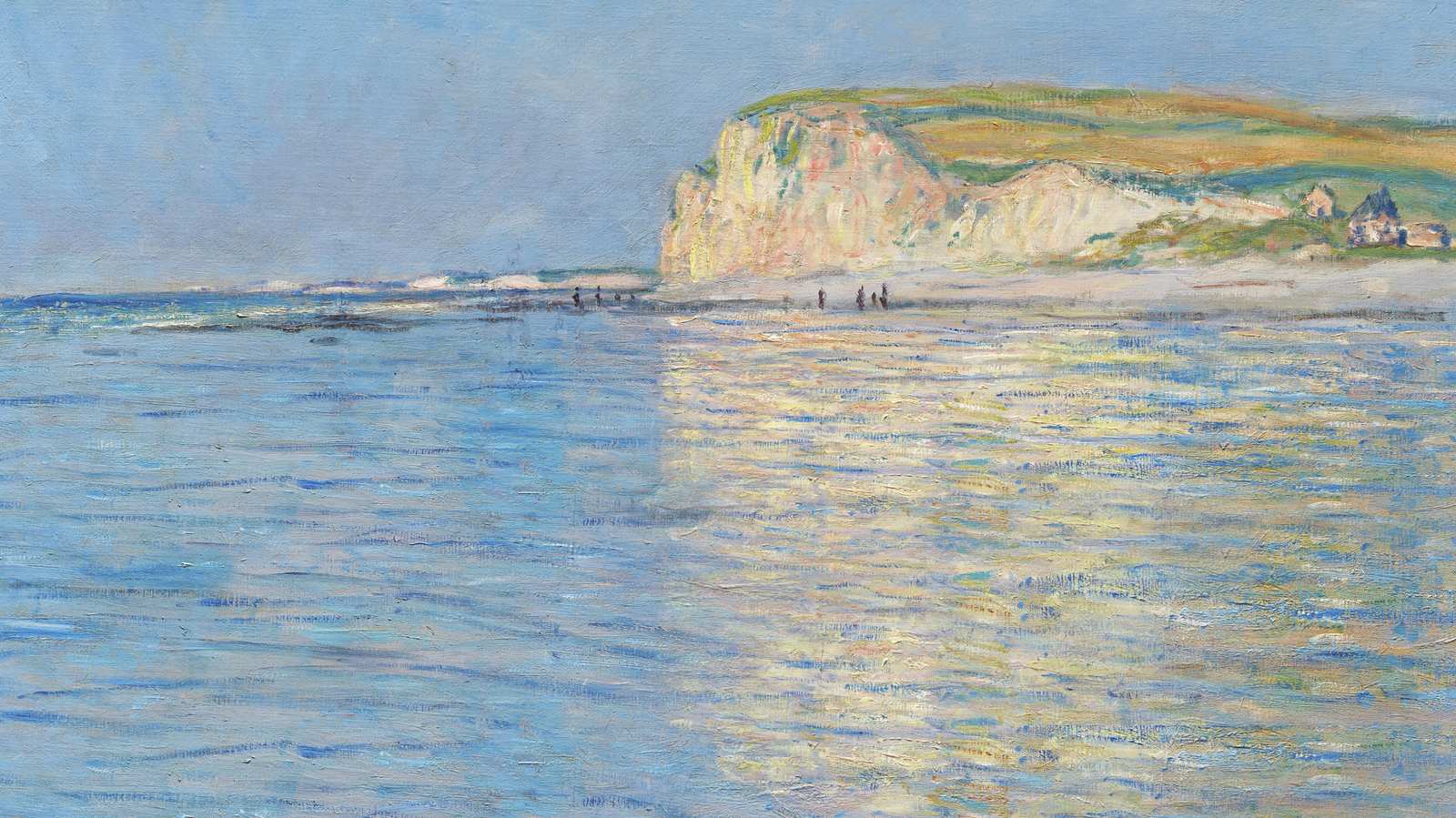 Coastal Cliff Beach Reflection Wall Art