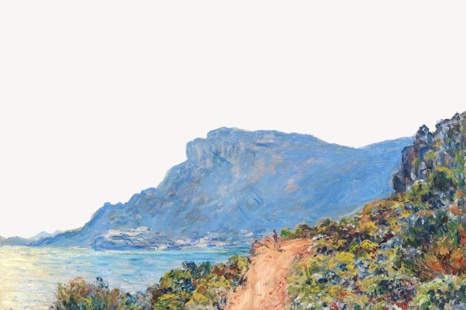 Impressionist Coastal Mountain Landscape Wall Art
