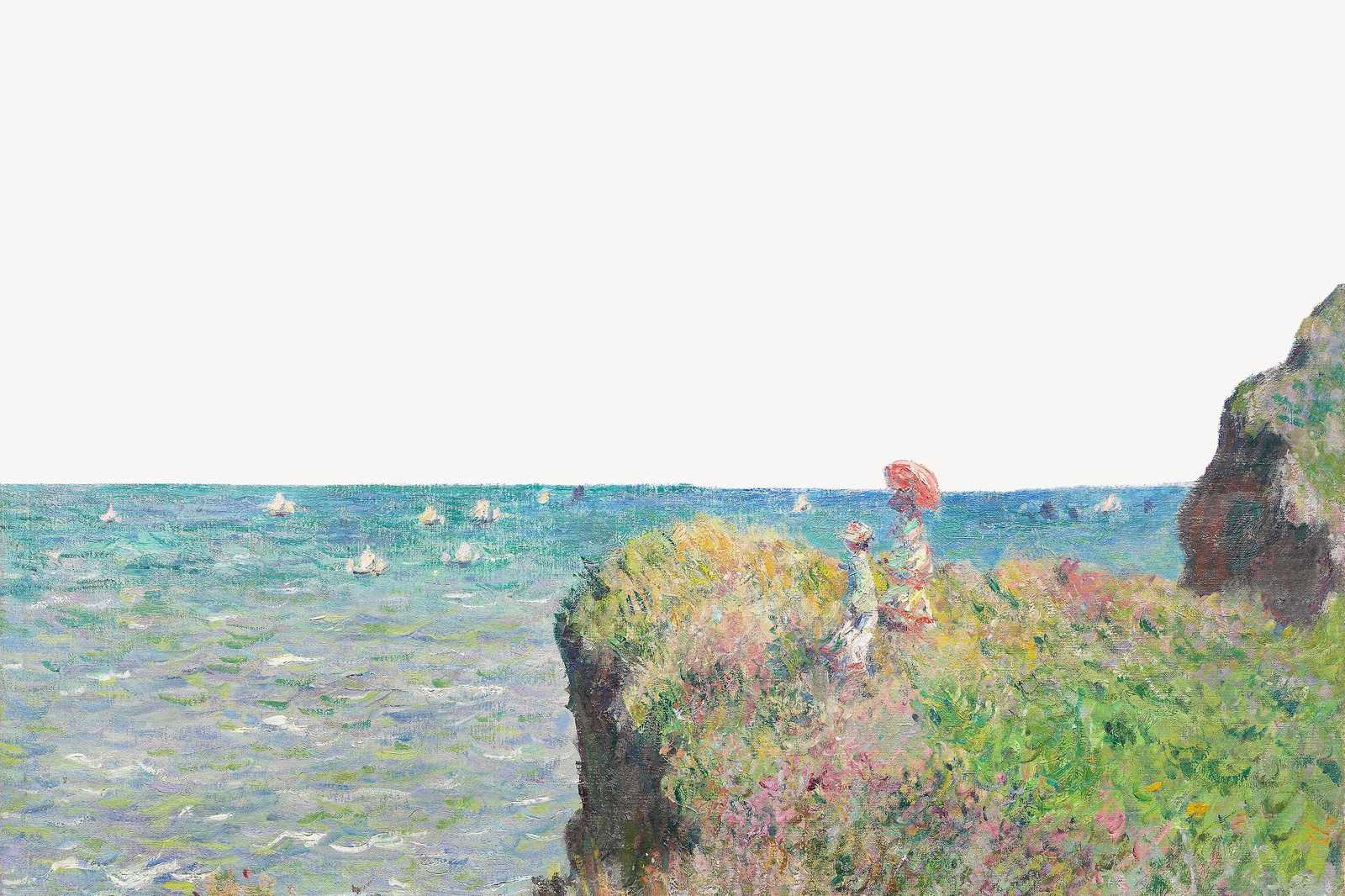 Impressionist Cliffside Seascape Wall Art