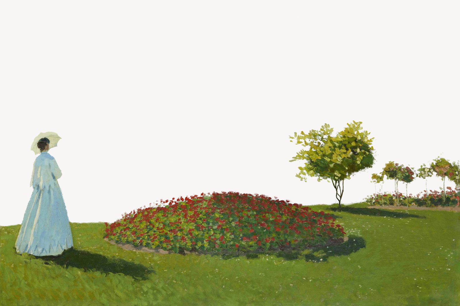 Impressionist Garden Woman Wall Art