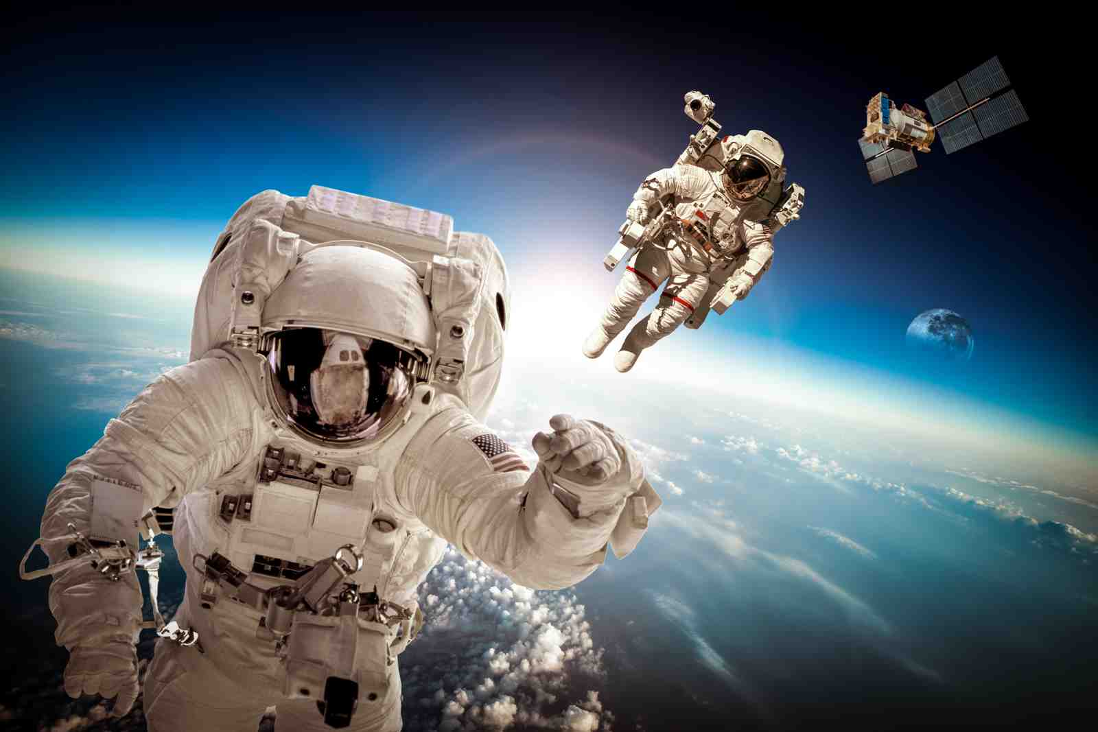 Astronauts in Space Adventure Wall Art