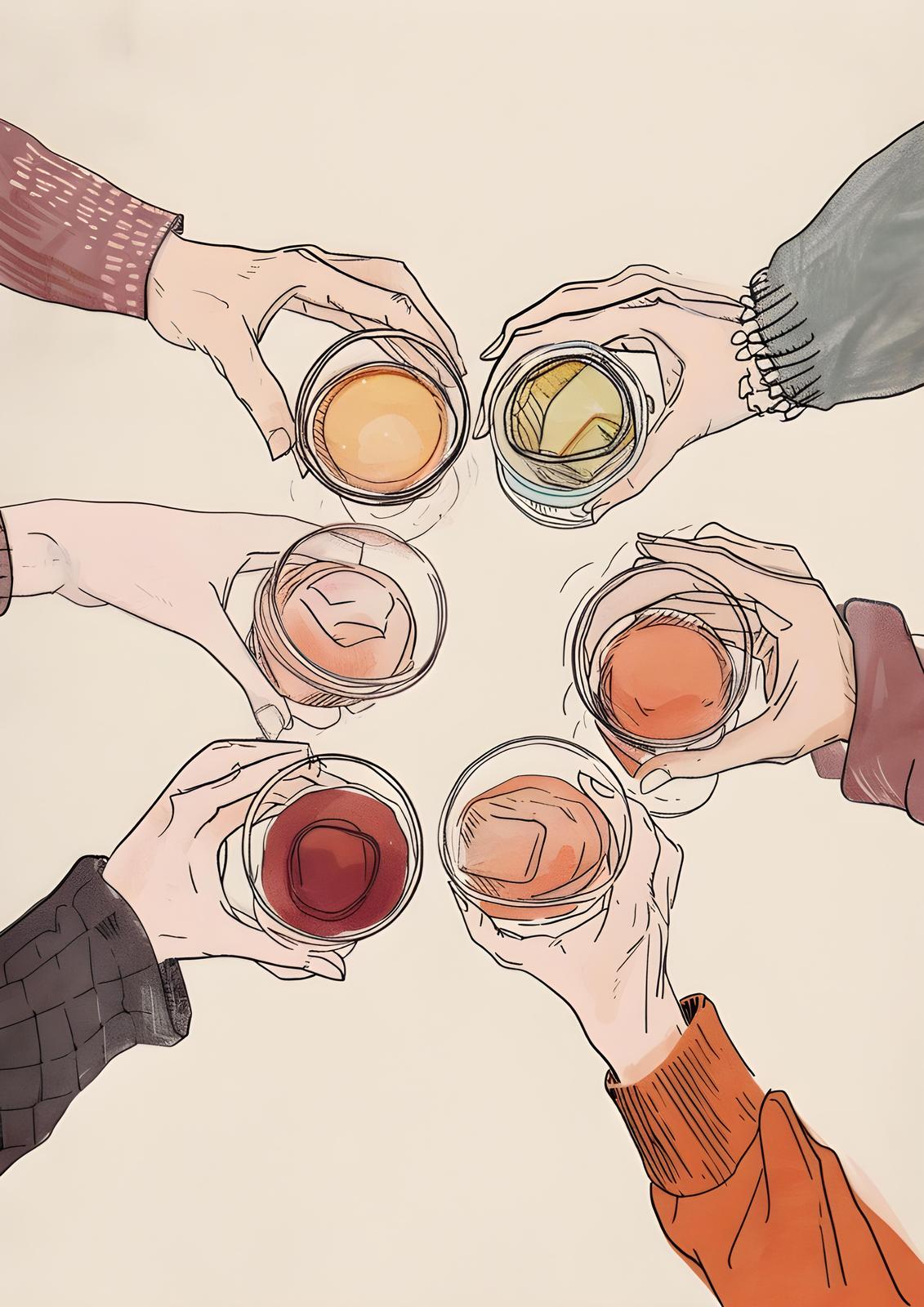 Cheers to Good Times Art Wall Art