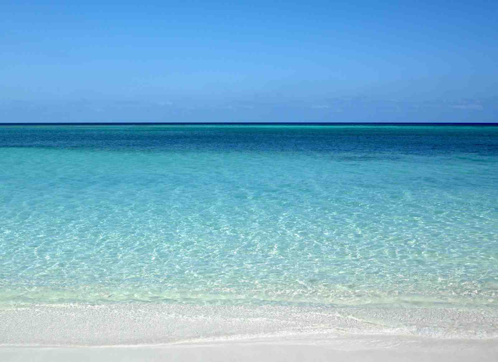 Crystal Clear Ocean Horizon Wall Art