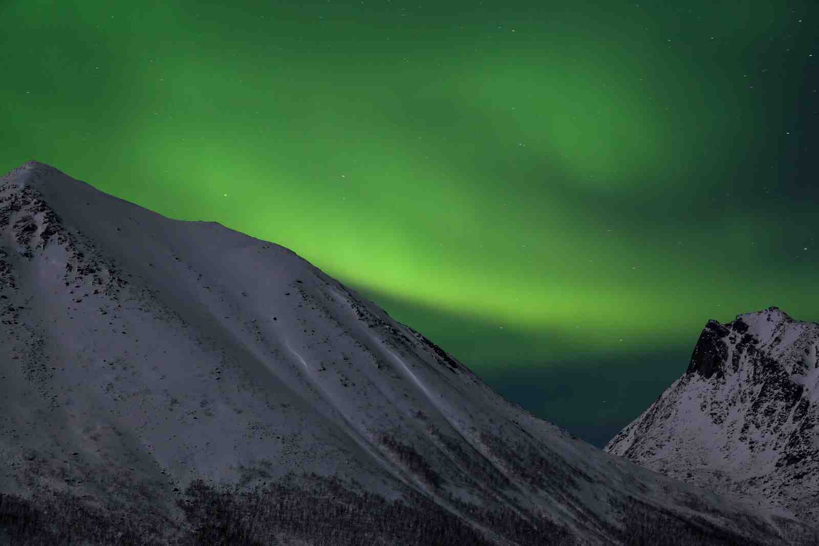 Northern Lights Mountain Wall Art