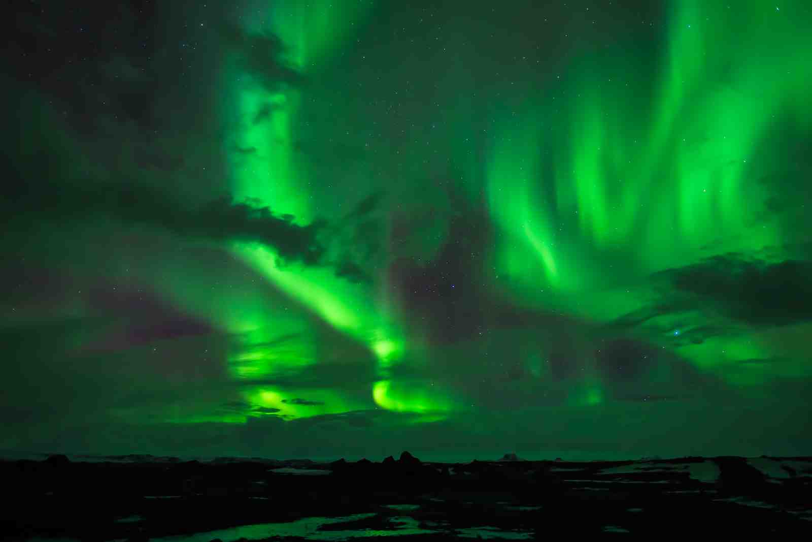 Vibrant Aurora Borealis Wall Art