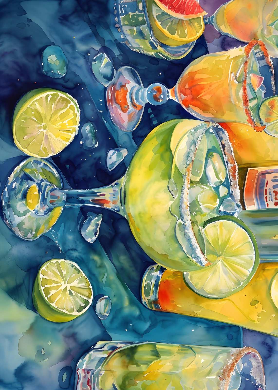 Vibrant Margarita Bliss Wall Art