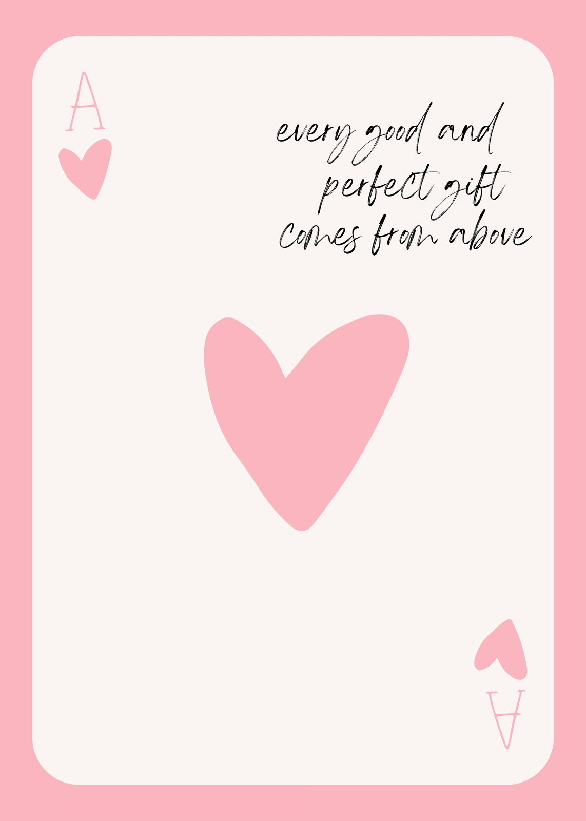 Aces of Hearts Inspirational Quote Wall Art