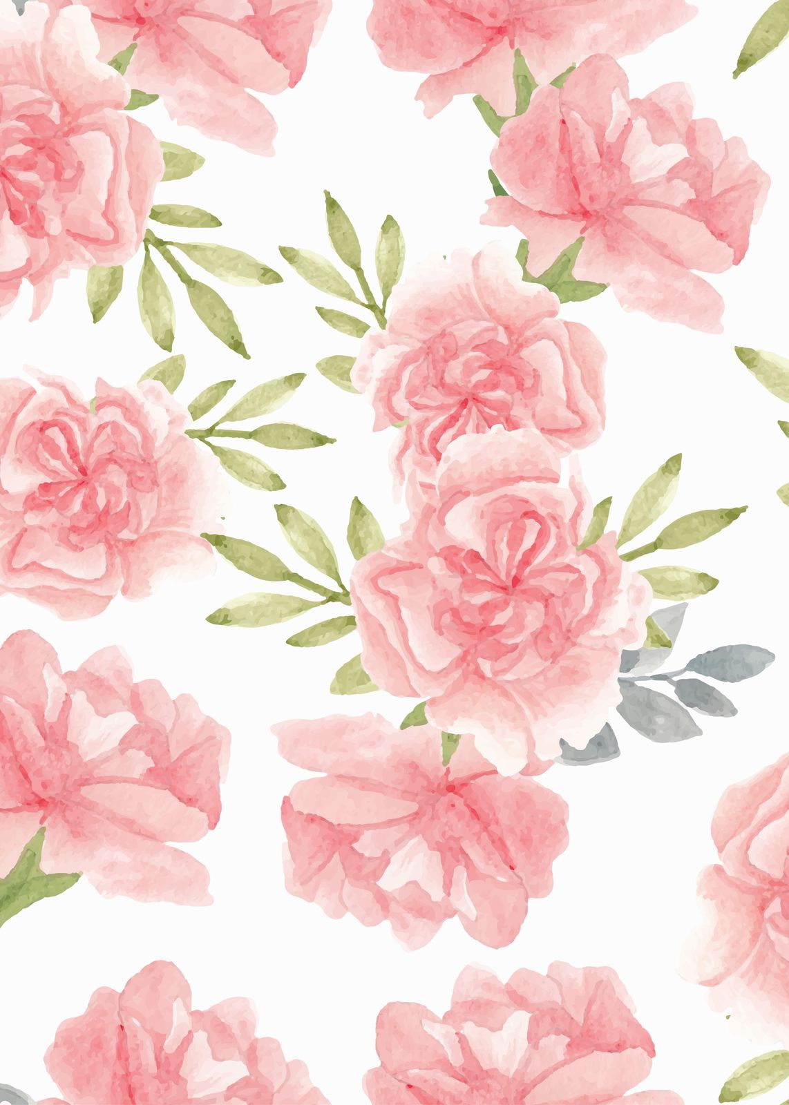 Blushing Peony Floral Watercolor Wall Art