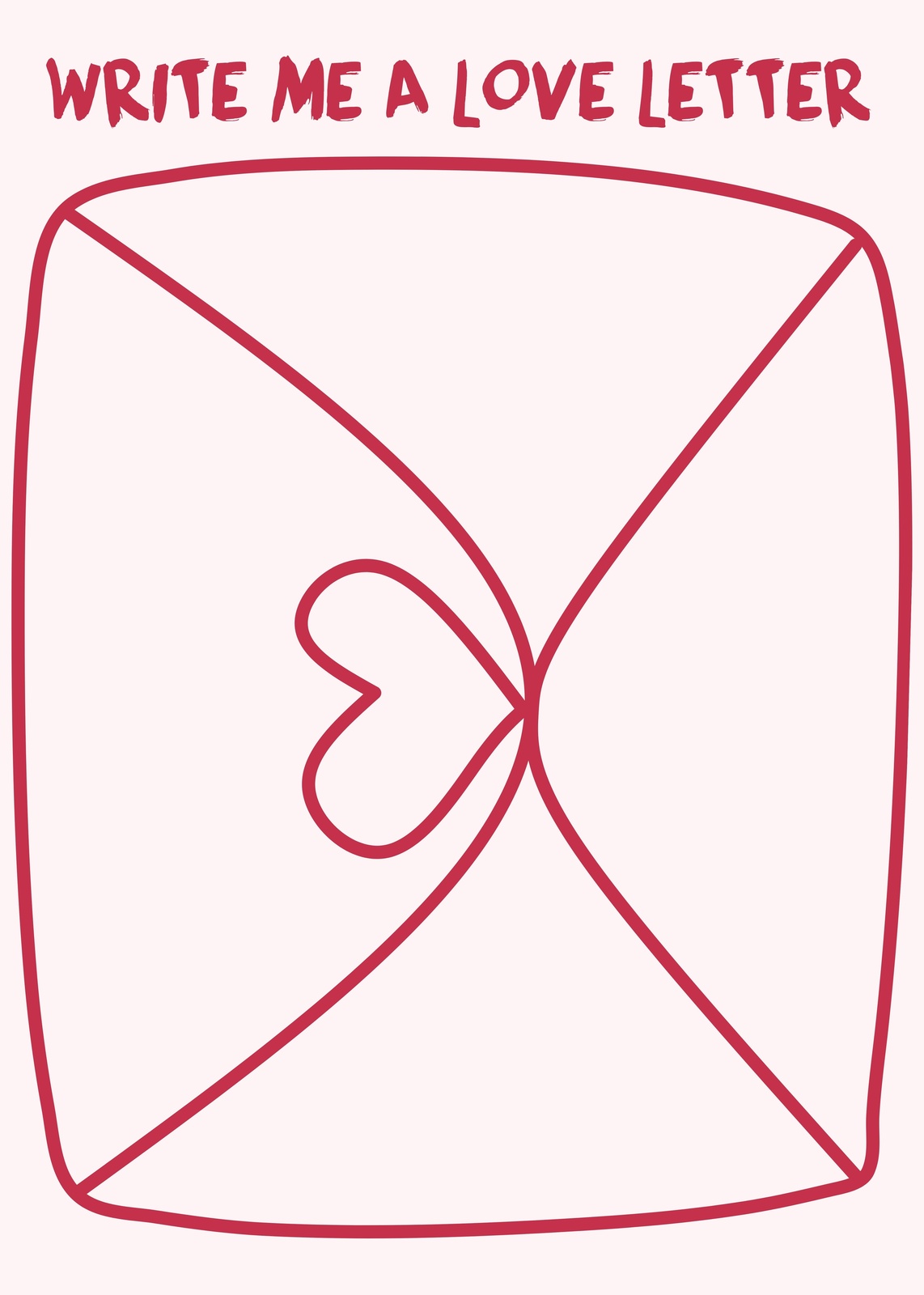 Love Letter Heart Modern Minimalist Wall Art