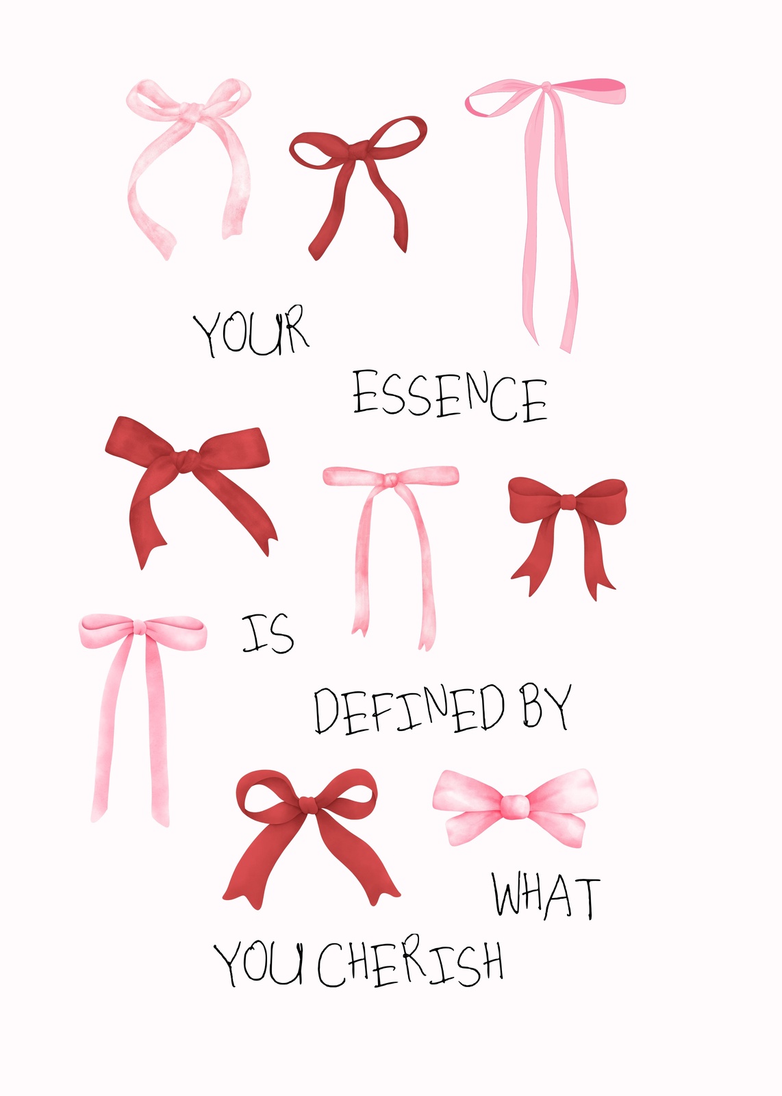 Elegant Bows Inspirational Quote Wall Art