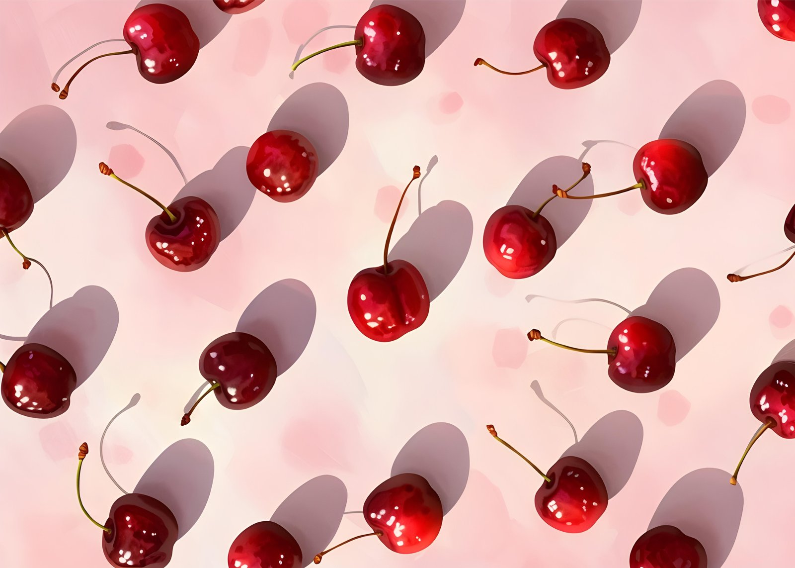 Vibrant Cherry Pattern Wall Art Wall Art