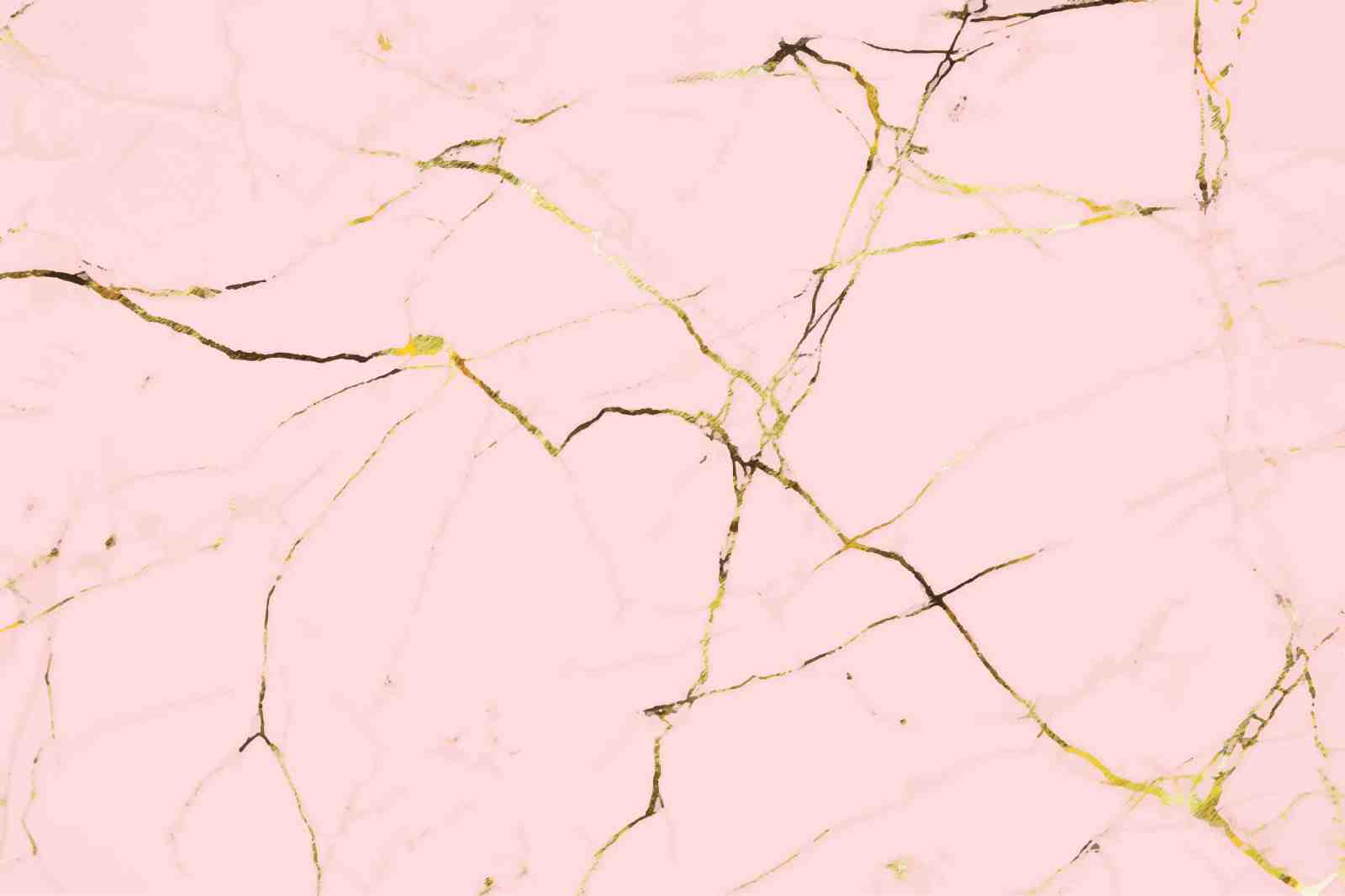 Elegant Pink Marble Gold Veins Wall Art