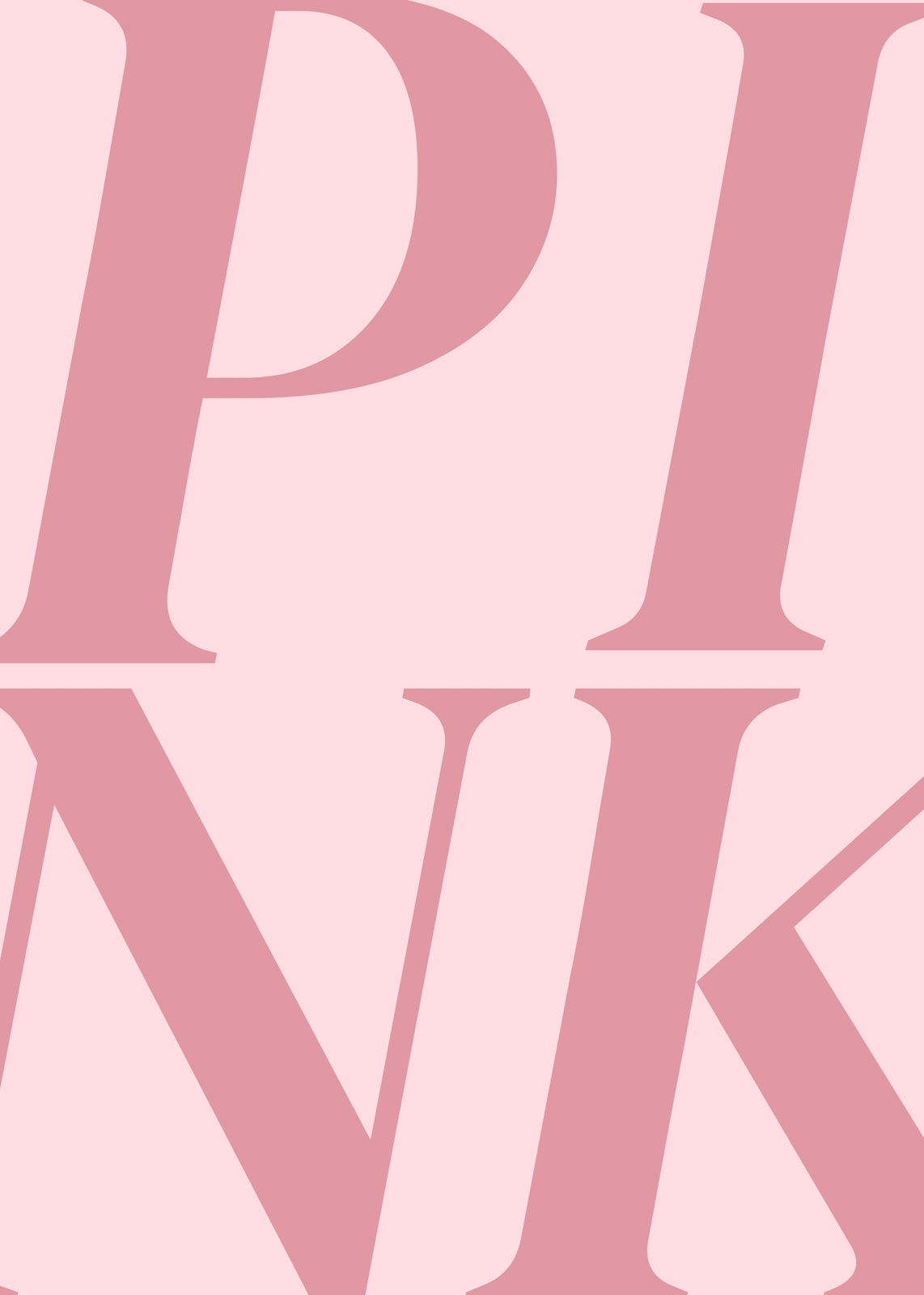 Chic Pink Typography Wall Art