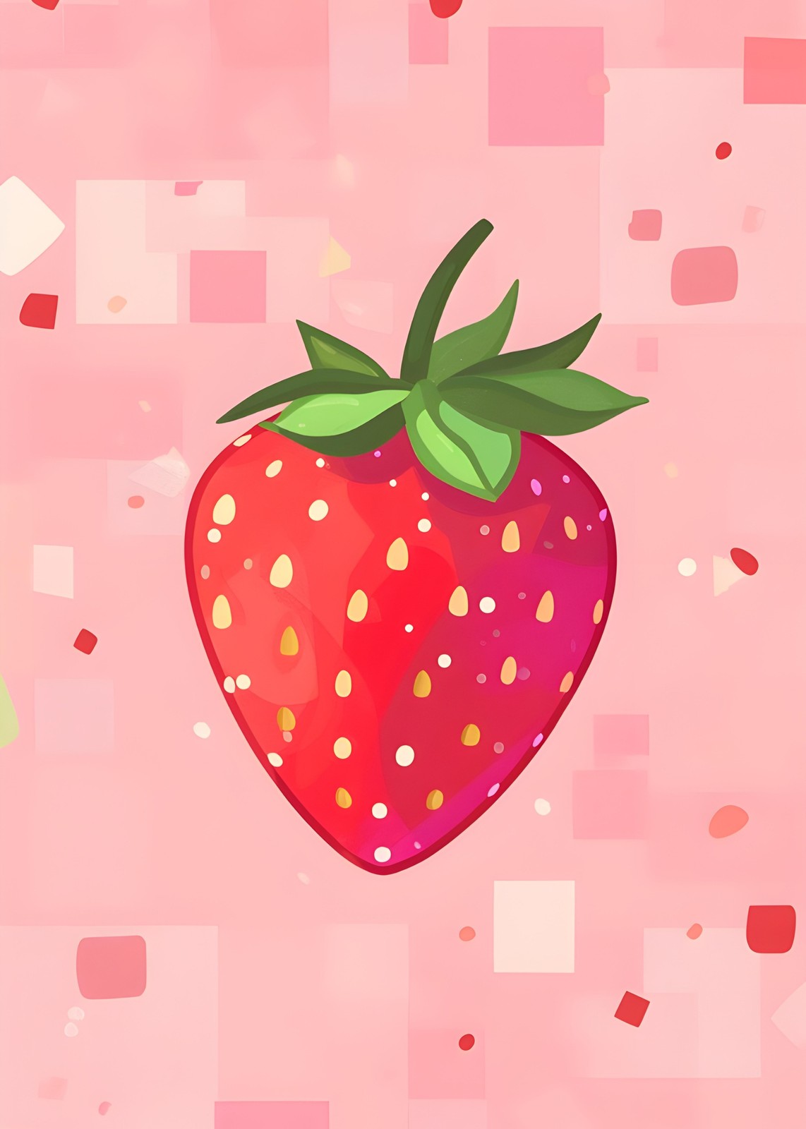 Vibrant Strawberry Sweetness Wall Art