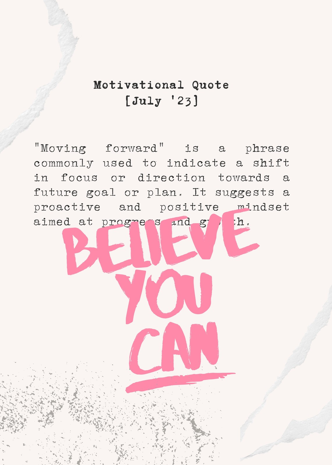 Believe You Can Motivational Quote Wall Art