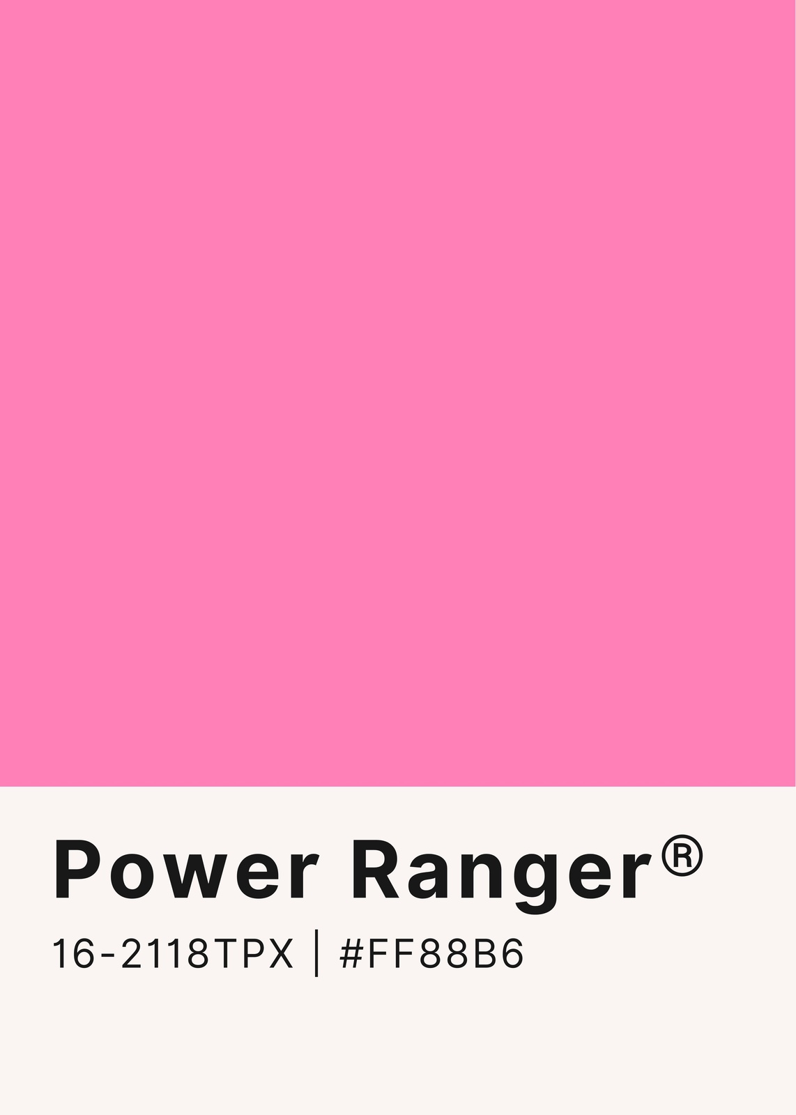 Vibrant Pink Power Ranger Wall Art
