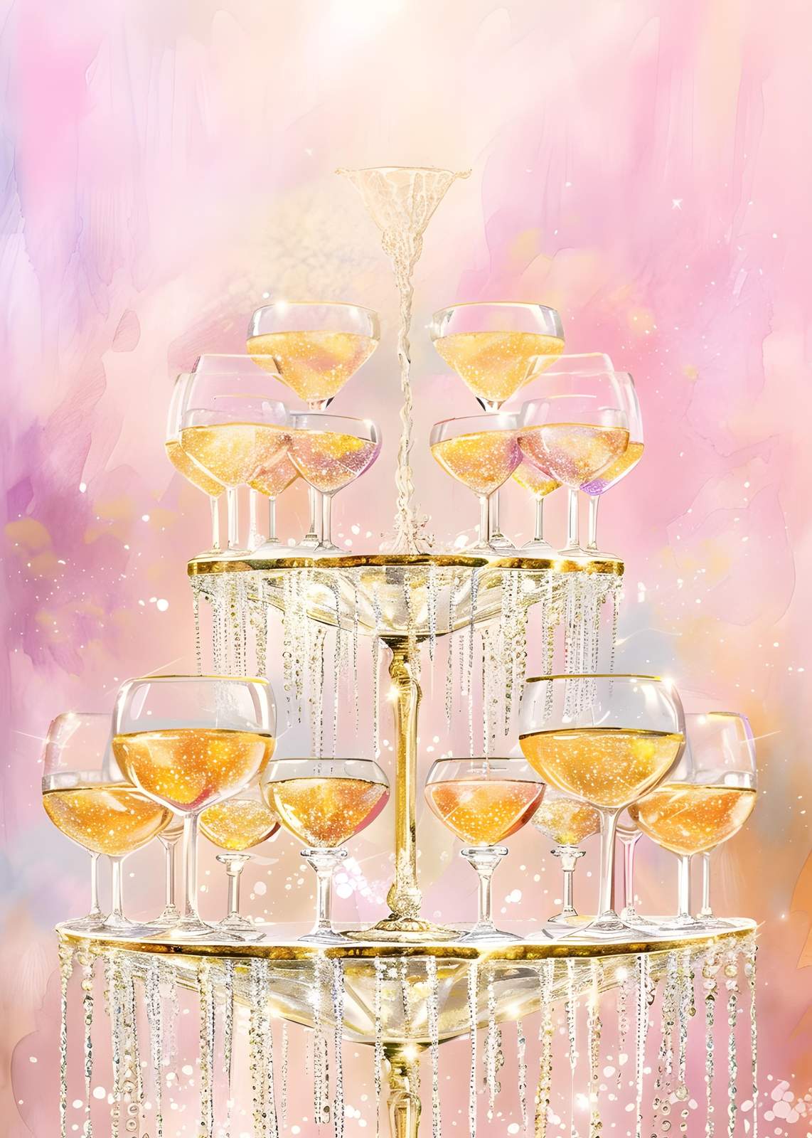 Champagne Celebration Wall Art Wall Art