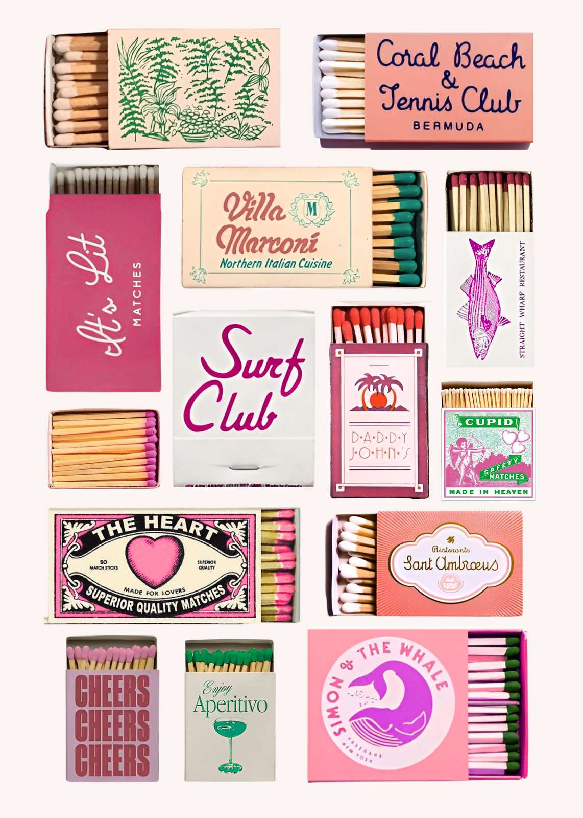 Retro Matchbox Art Wall Art
