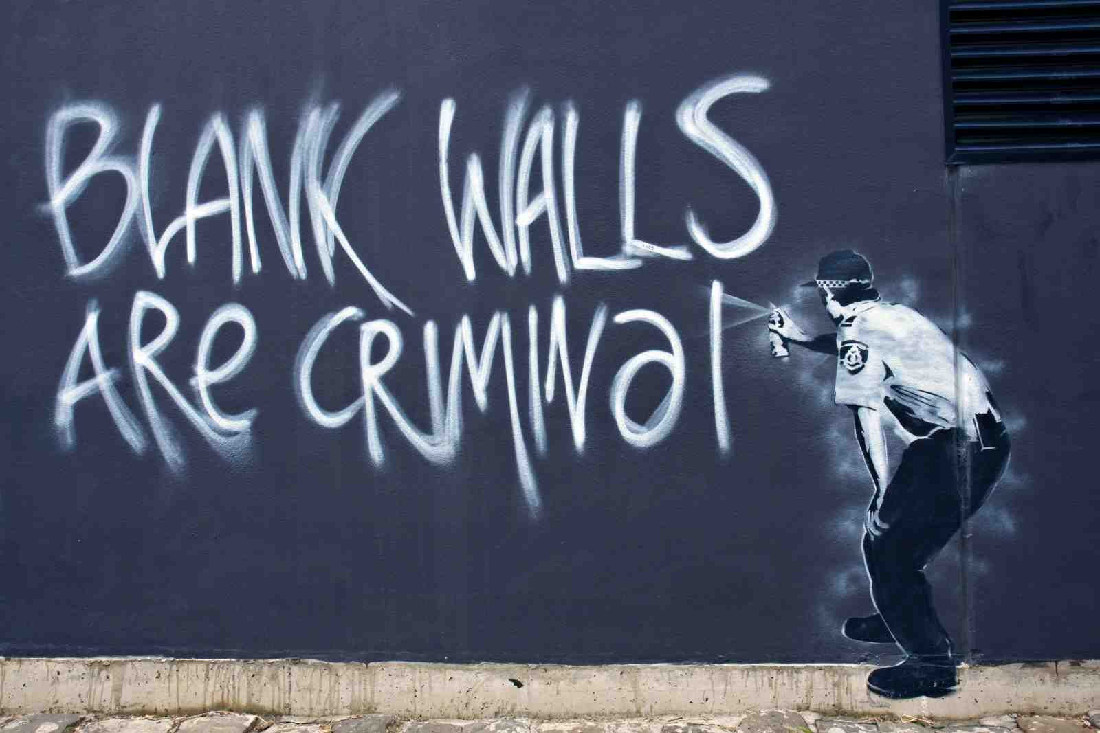 Street Art Officer Spray Paint Wall Art