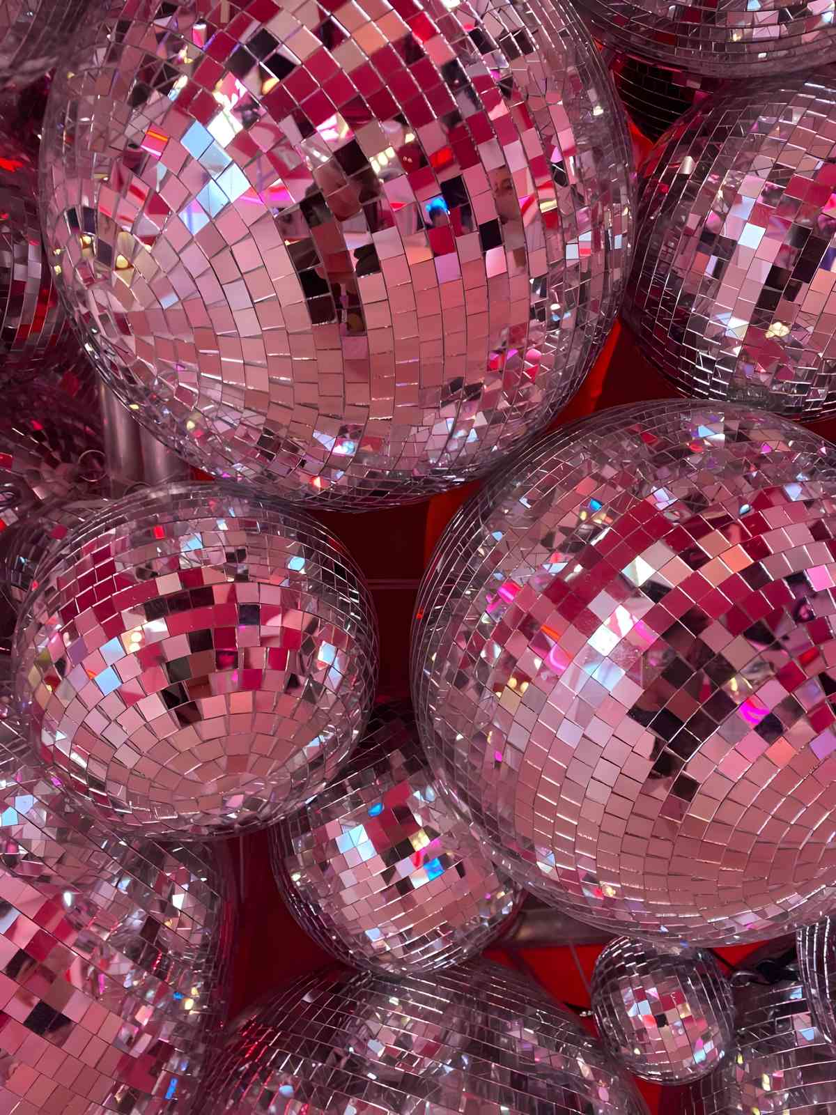 Glittering Disco Balls Glamour Wall Art
