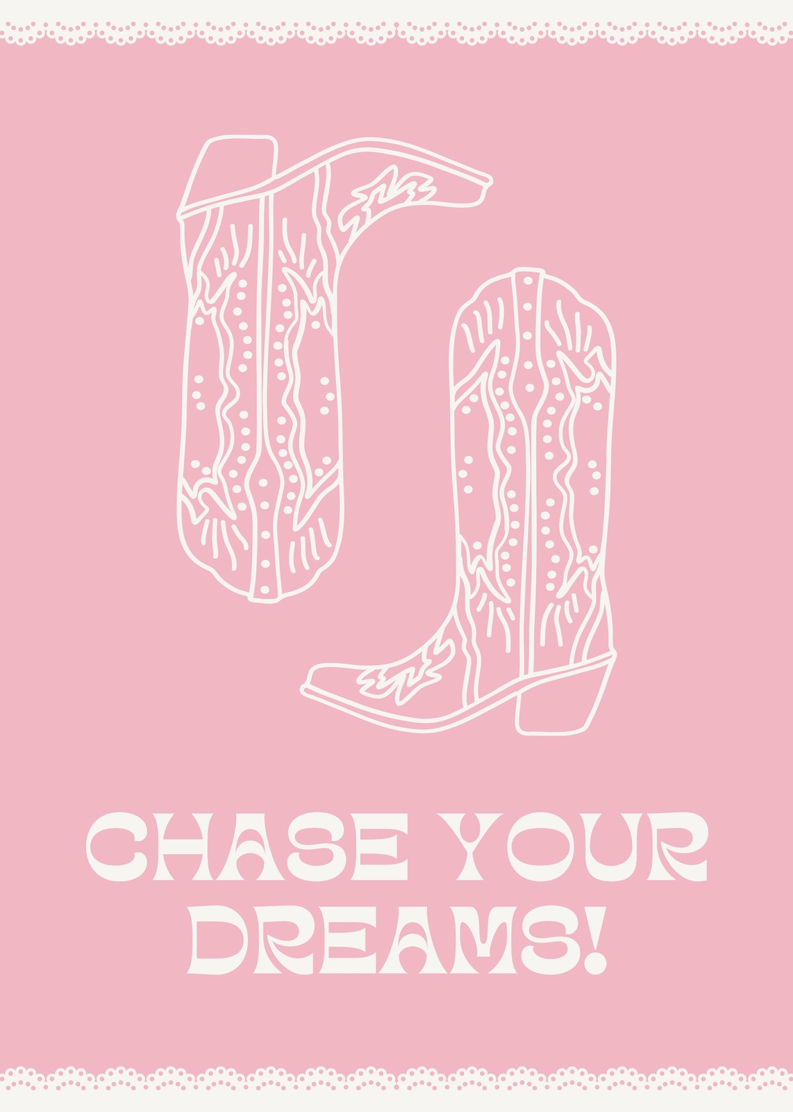 Cowgirl Boots Dream Wall Art