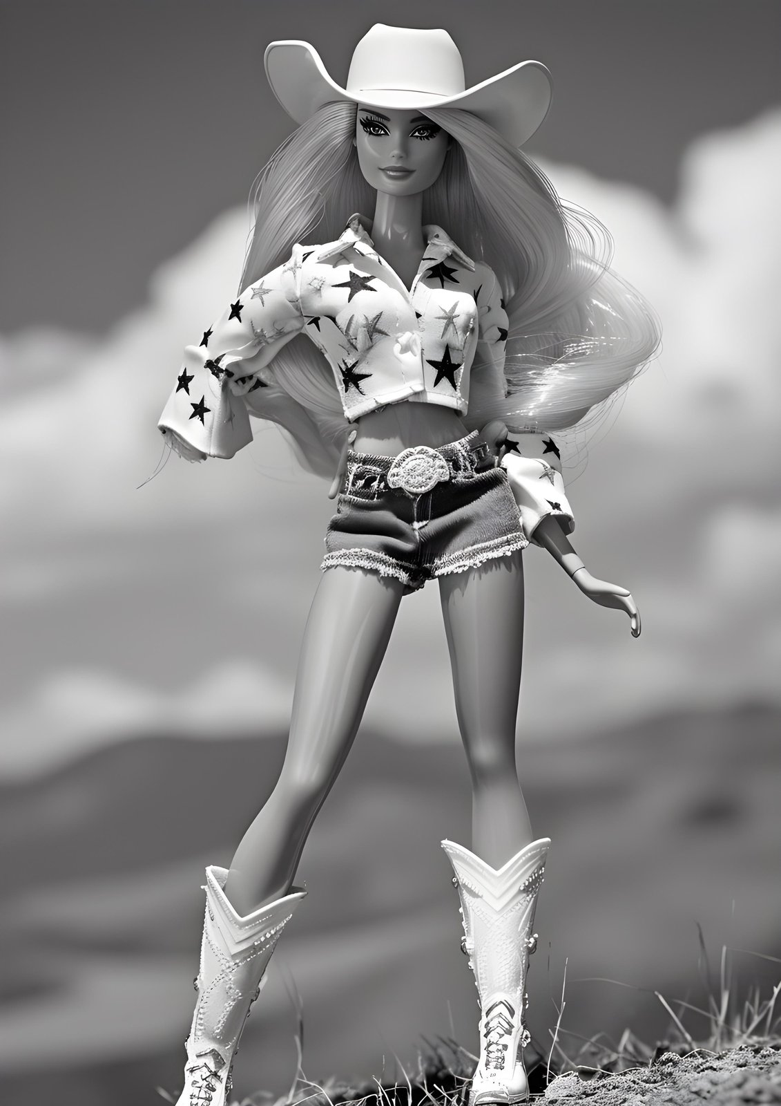 Cowgirl Star Fashion Wall Art