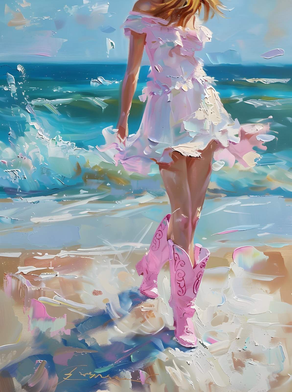 Coastal Cowgirl Dream Wall Art