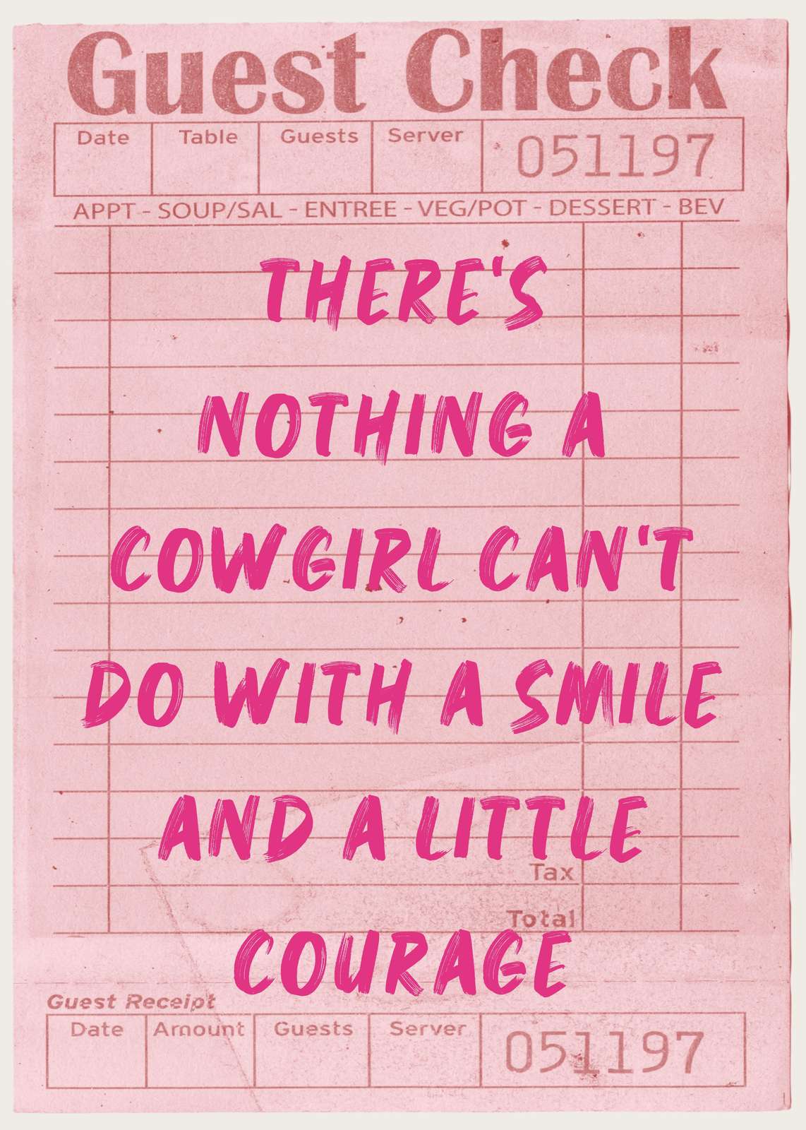 Cowgirl Courage Quote Wall Art