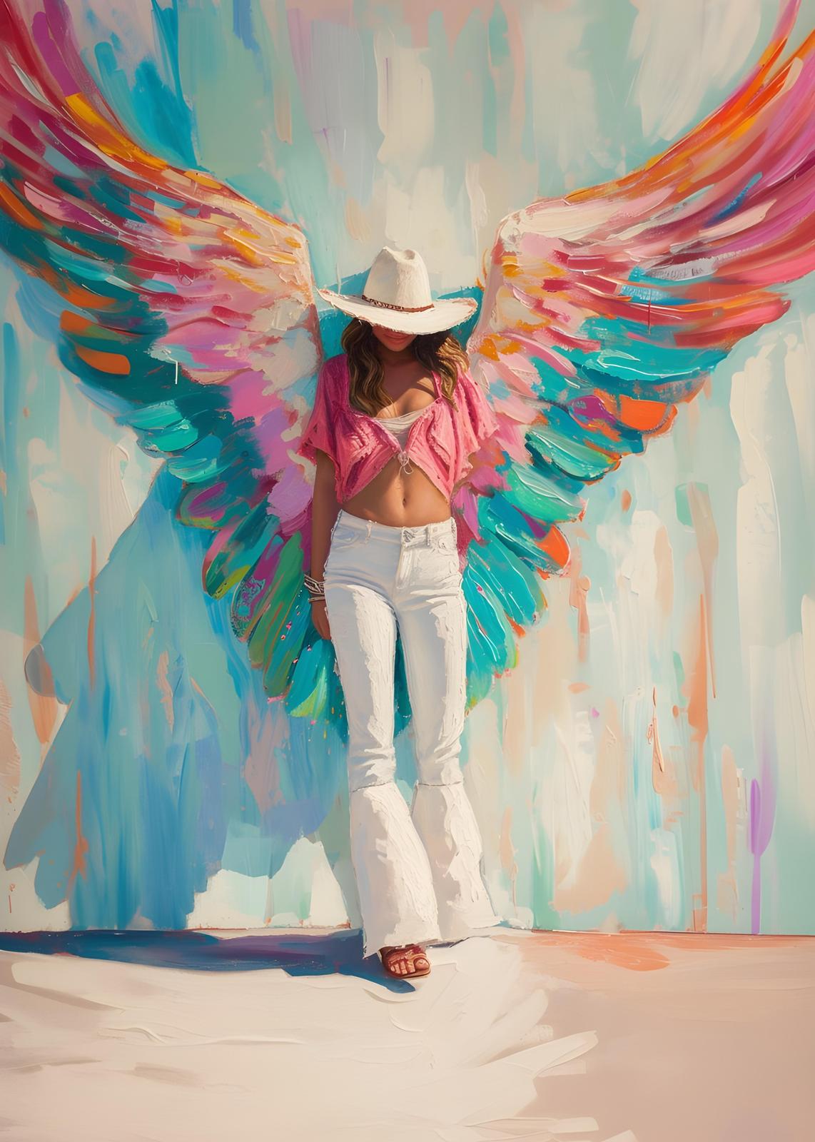 Bohemian Angel Wings Wall Art