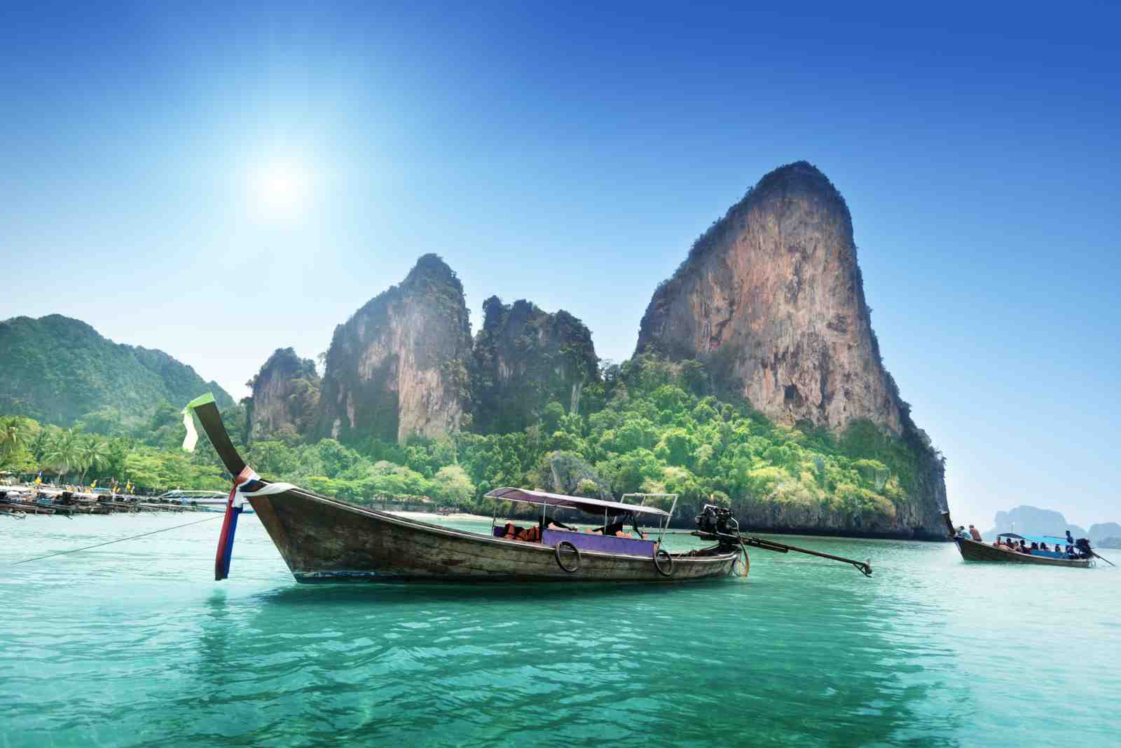Tropical Thailand Longtail Boat Wall Art