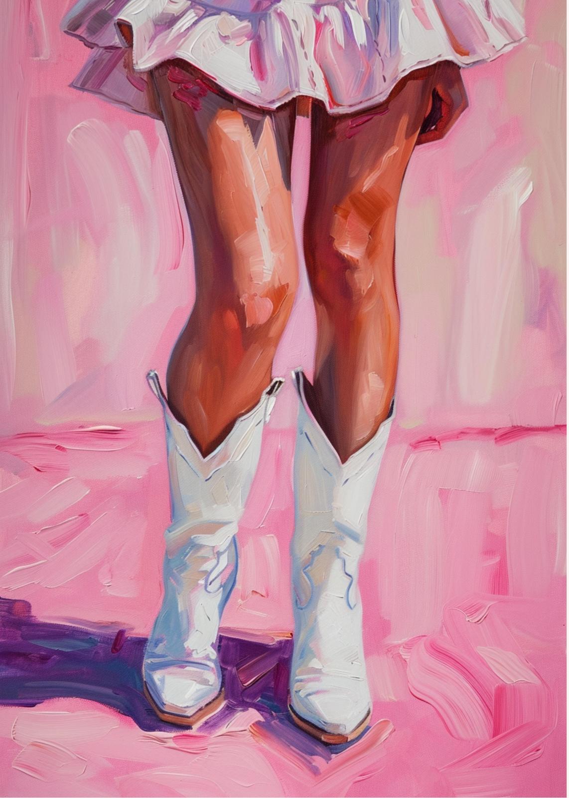 Pink Cowgirl Vibes Wall Art