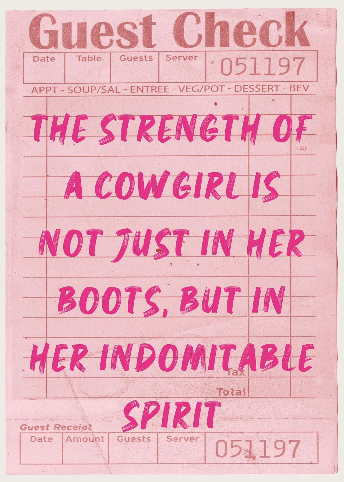 Cowgirl Spirit Inspirational Quote Wall Art